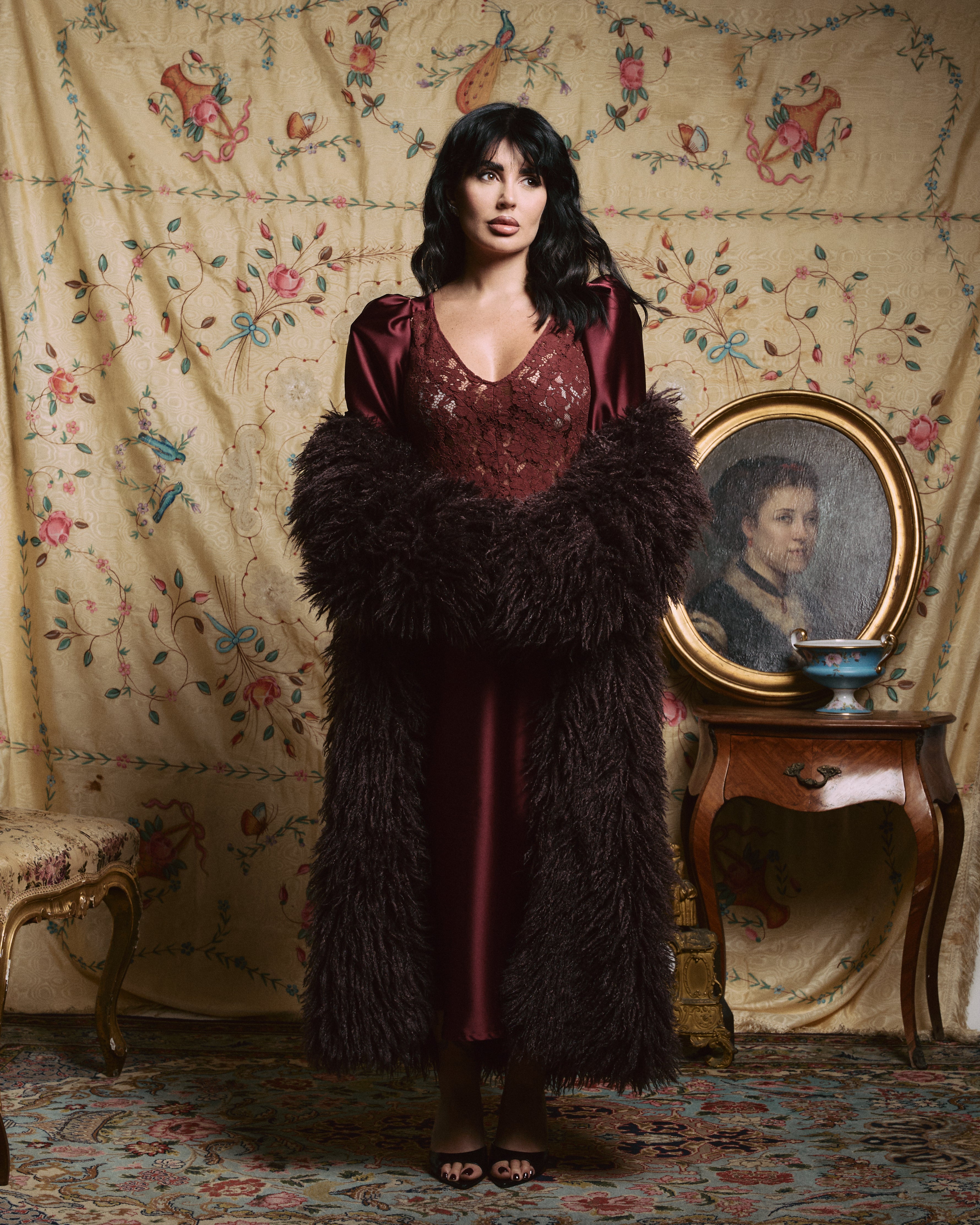 MIDI DRESS LUNÉA BORDEAUX