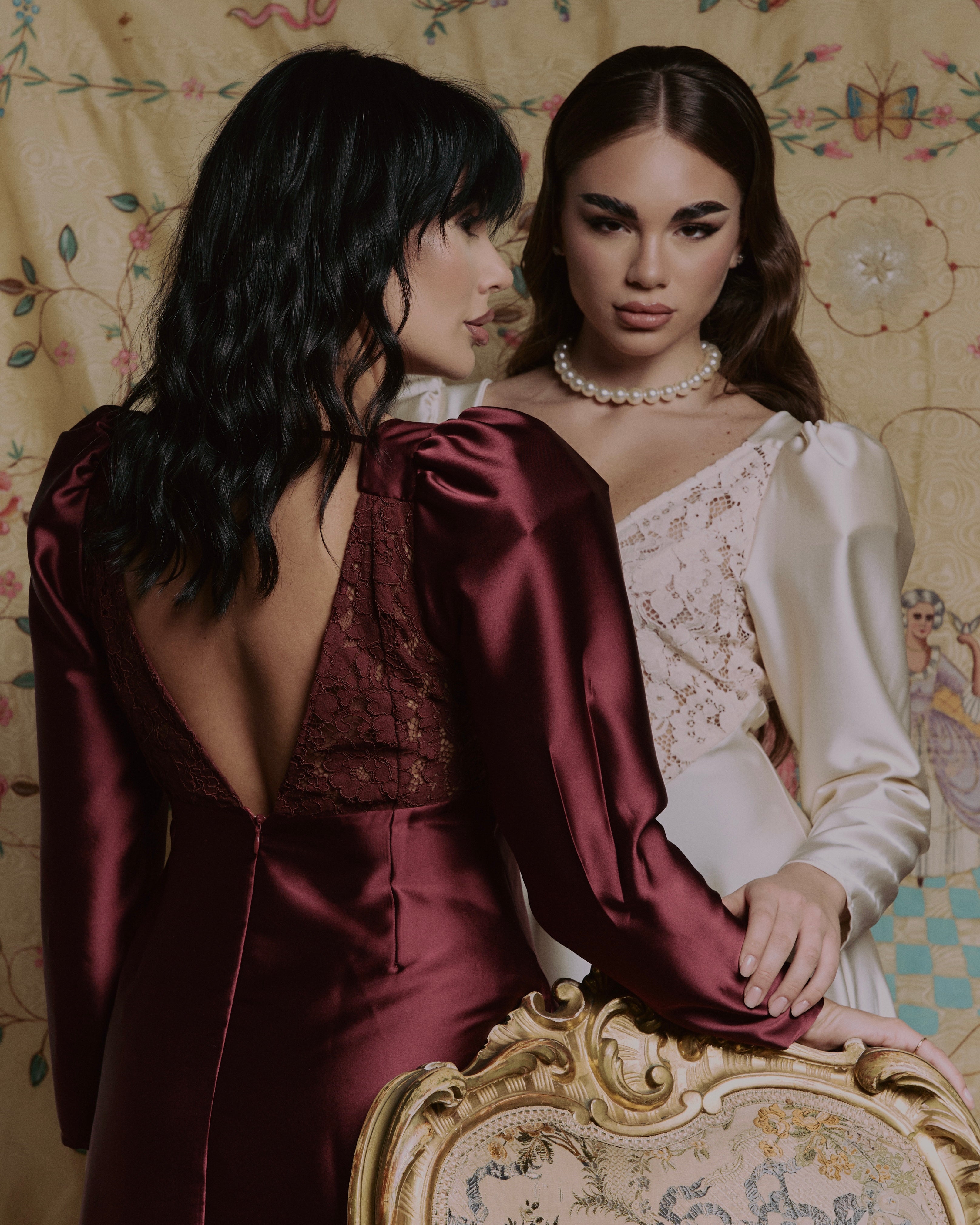 MIDI DRESS LUNÉA BORDEAUX