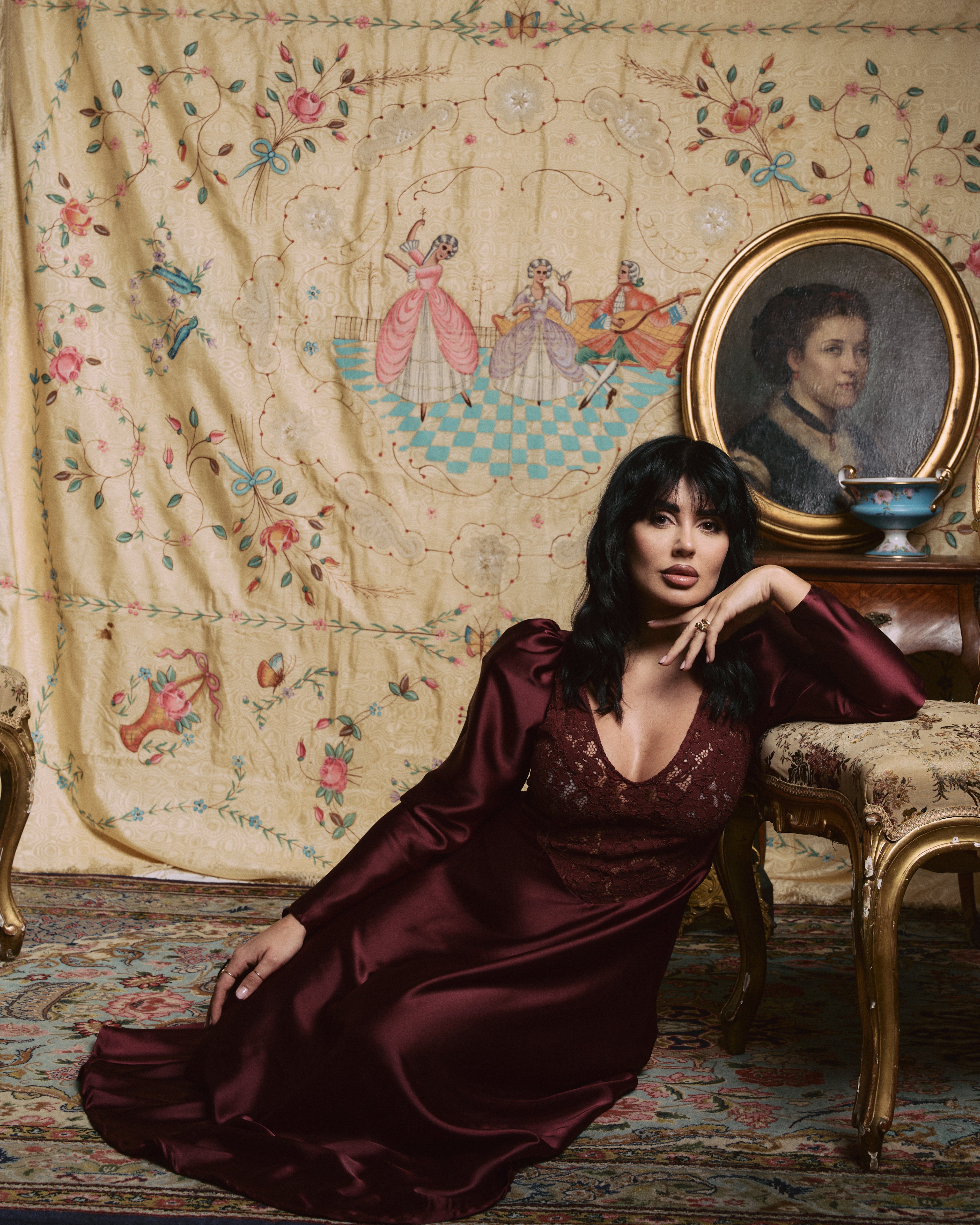 MIDI DRESS LUNÉA BORDEAUX