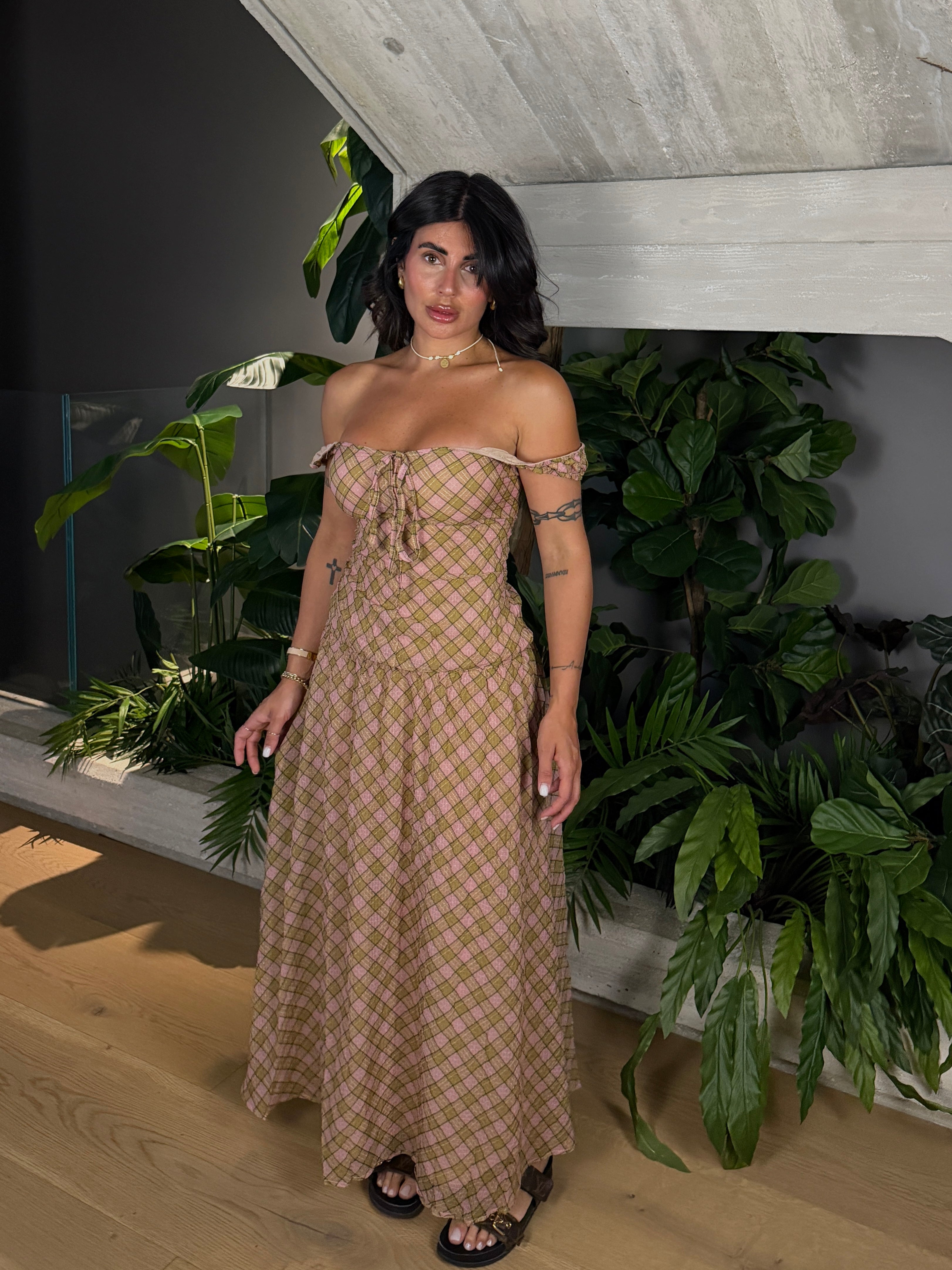MIDI DRESS ROSY