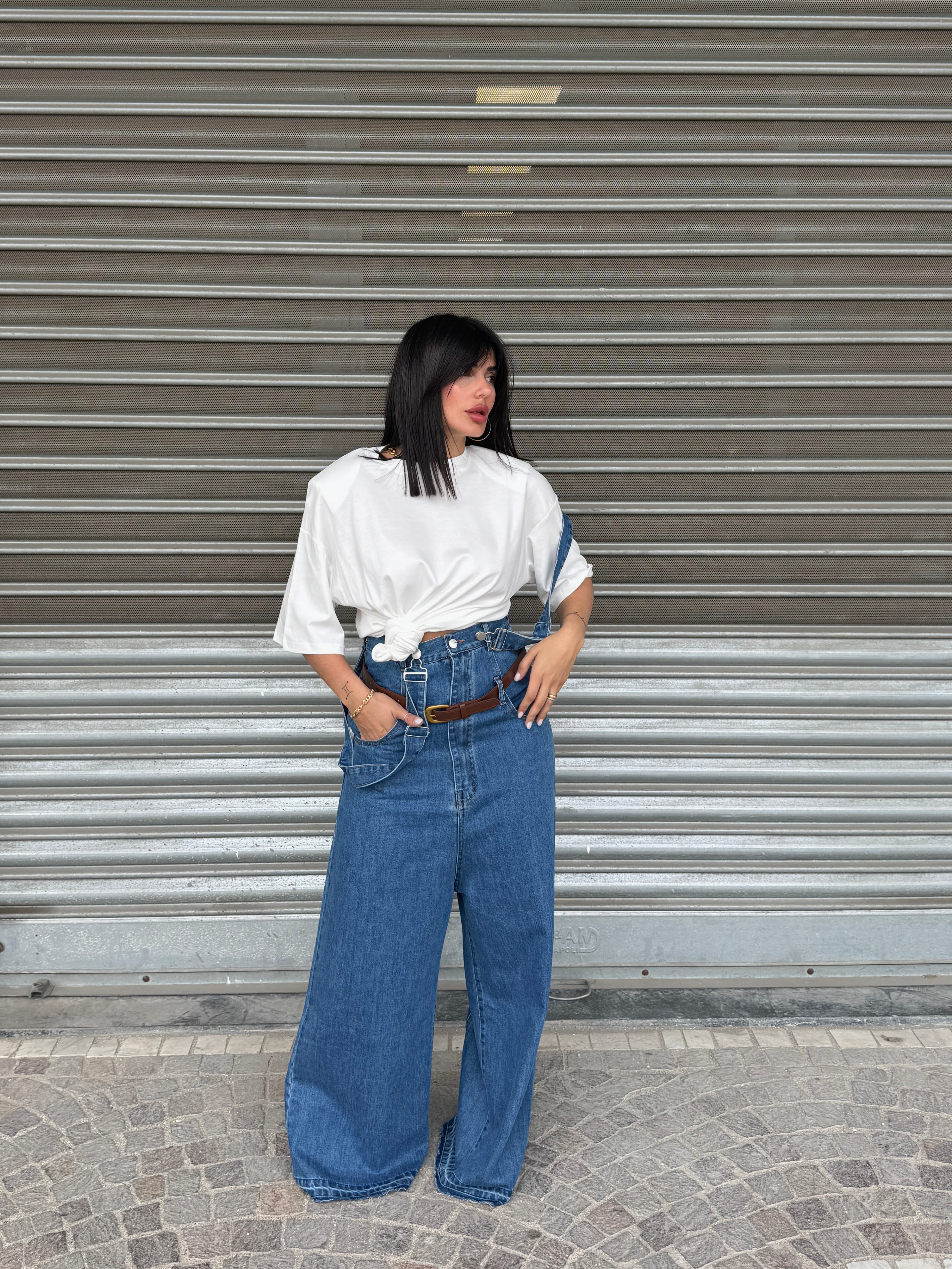 Jeans Con Bretelle Juls