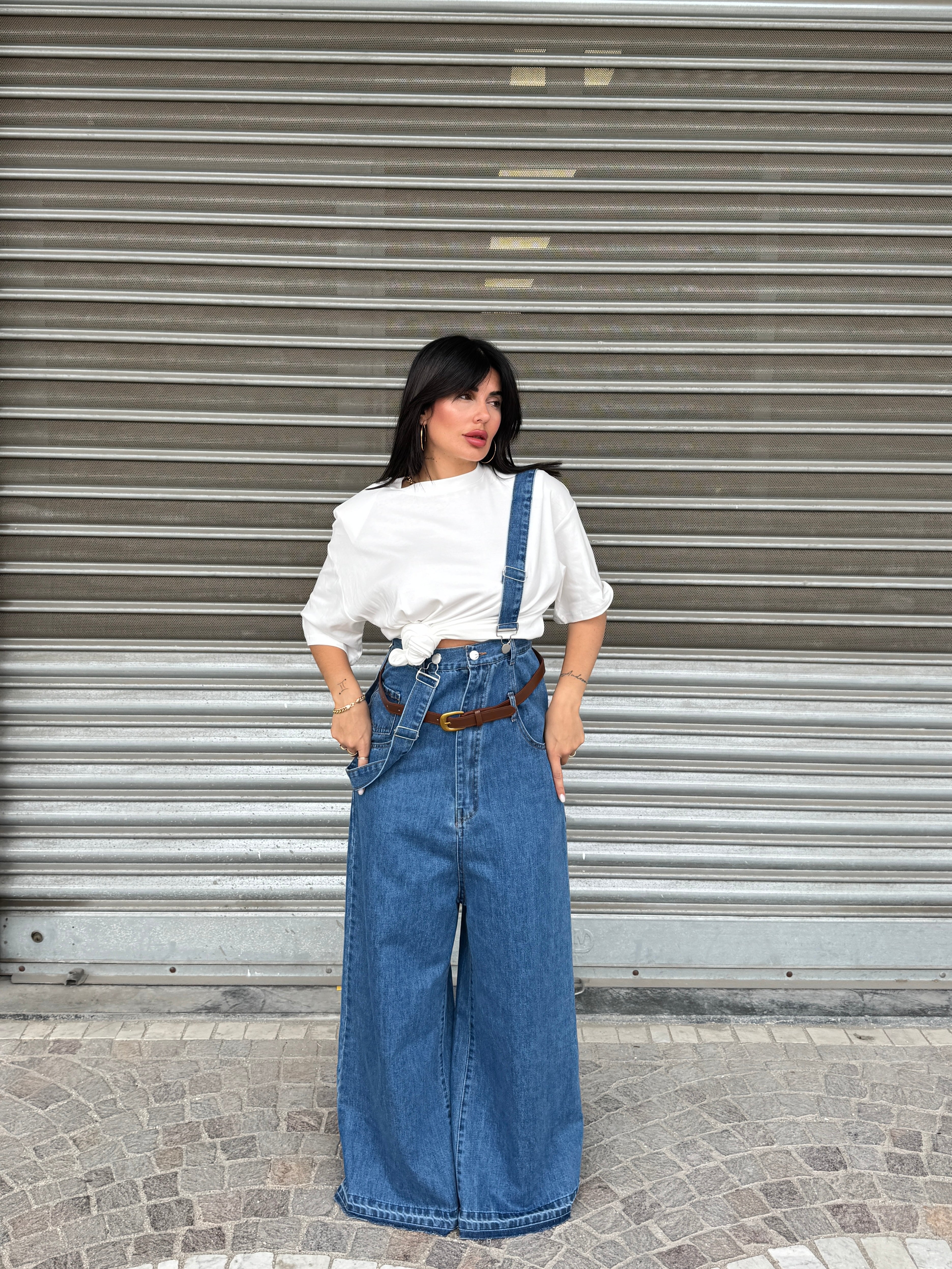 Jeans Con Bretelle Juls