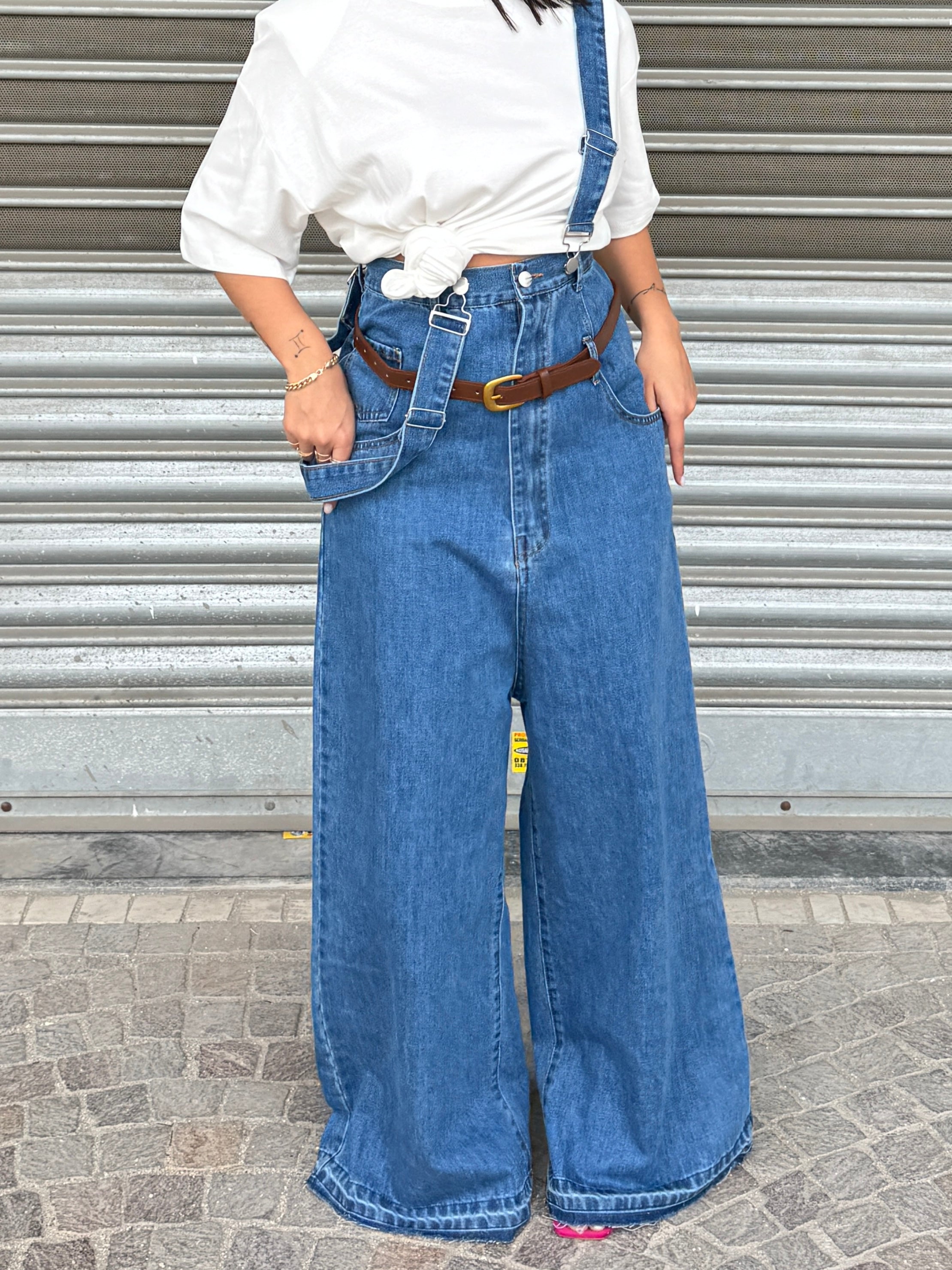 Jeans Con Bretelle Juls