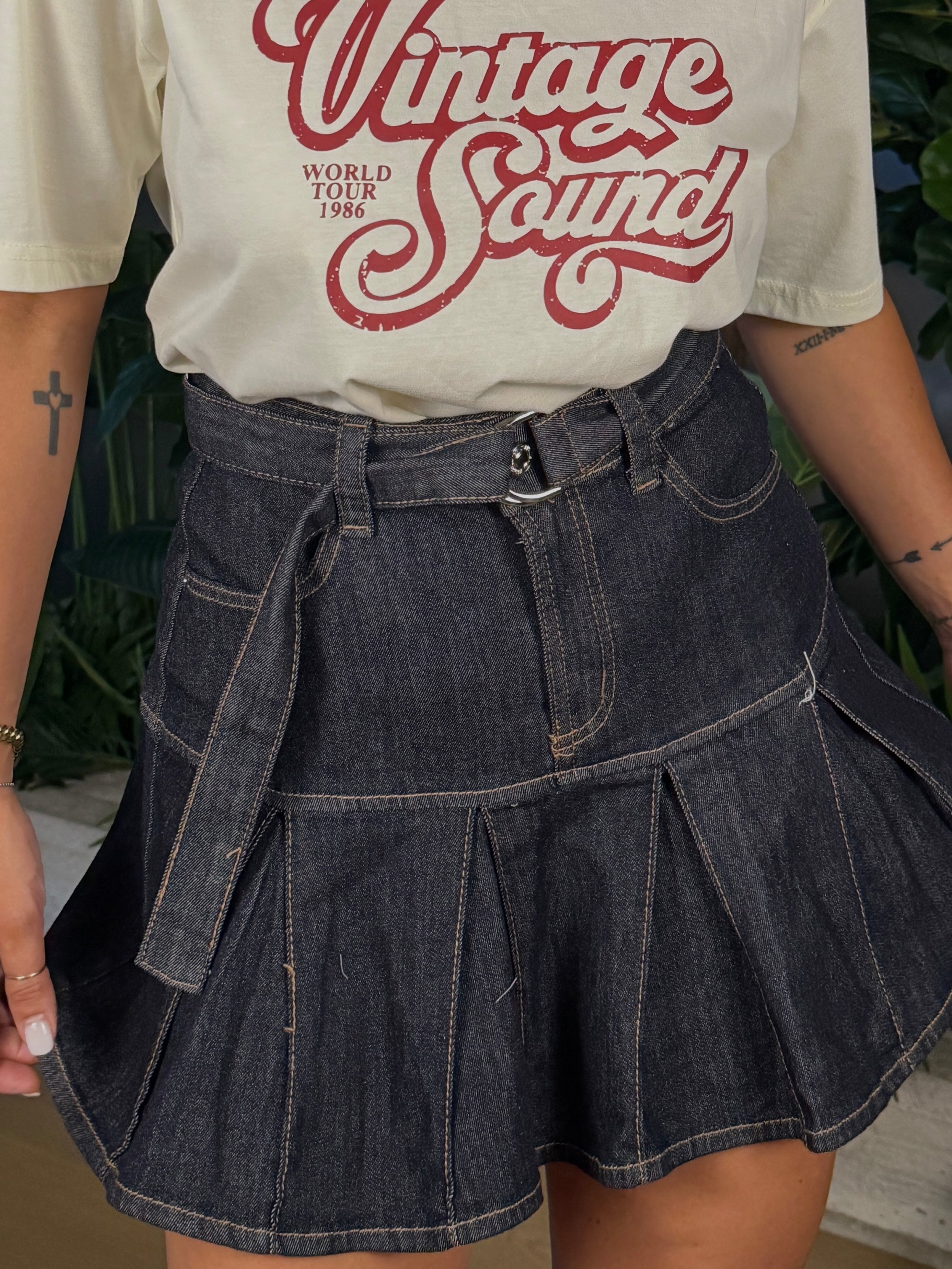 MINIGONNA DENIM ELASTIC
