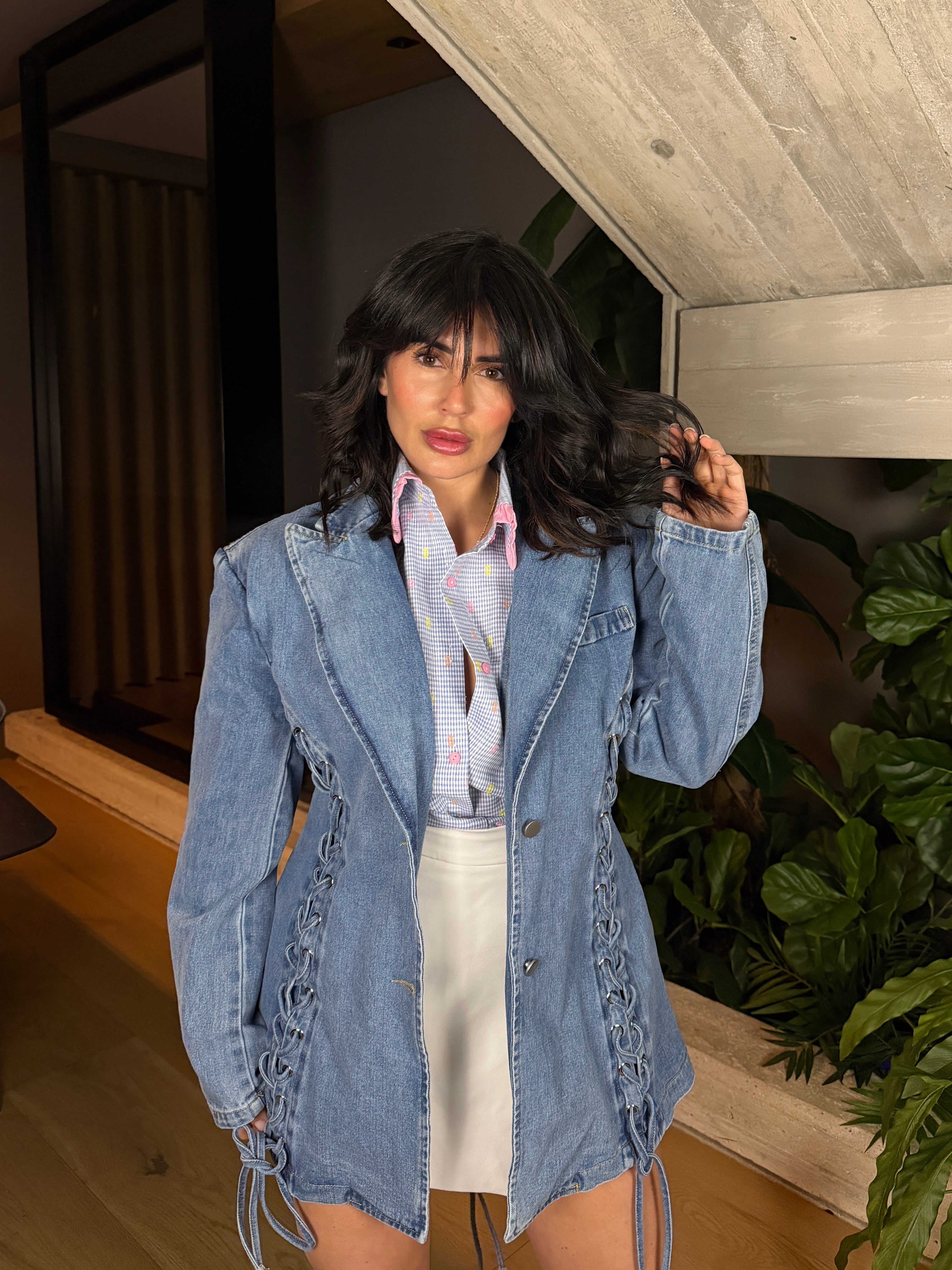 BLAZER SFIANCATA DENIM
