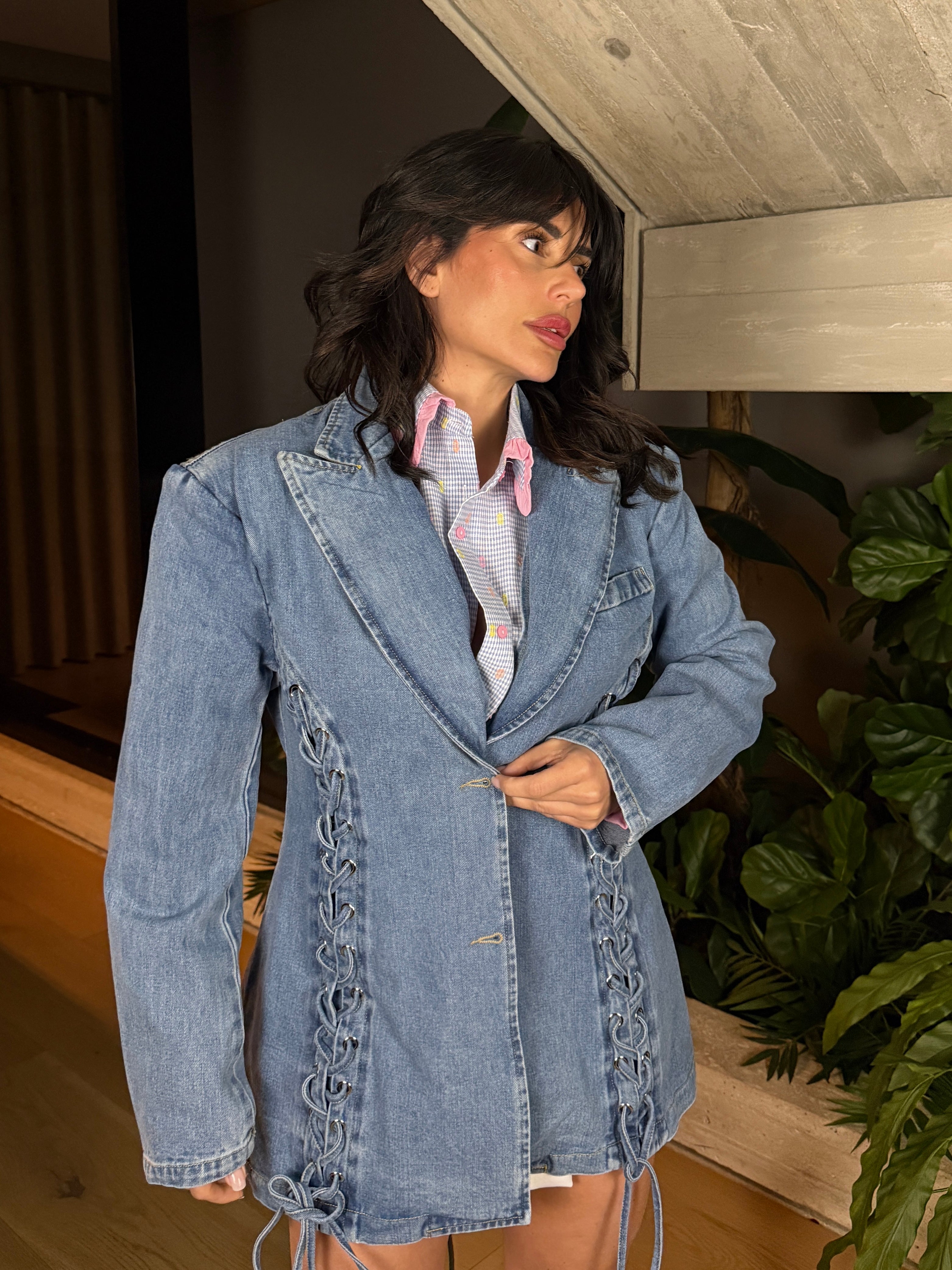 BLAZER SFIANCATA DENIM
