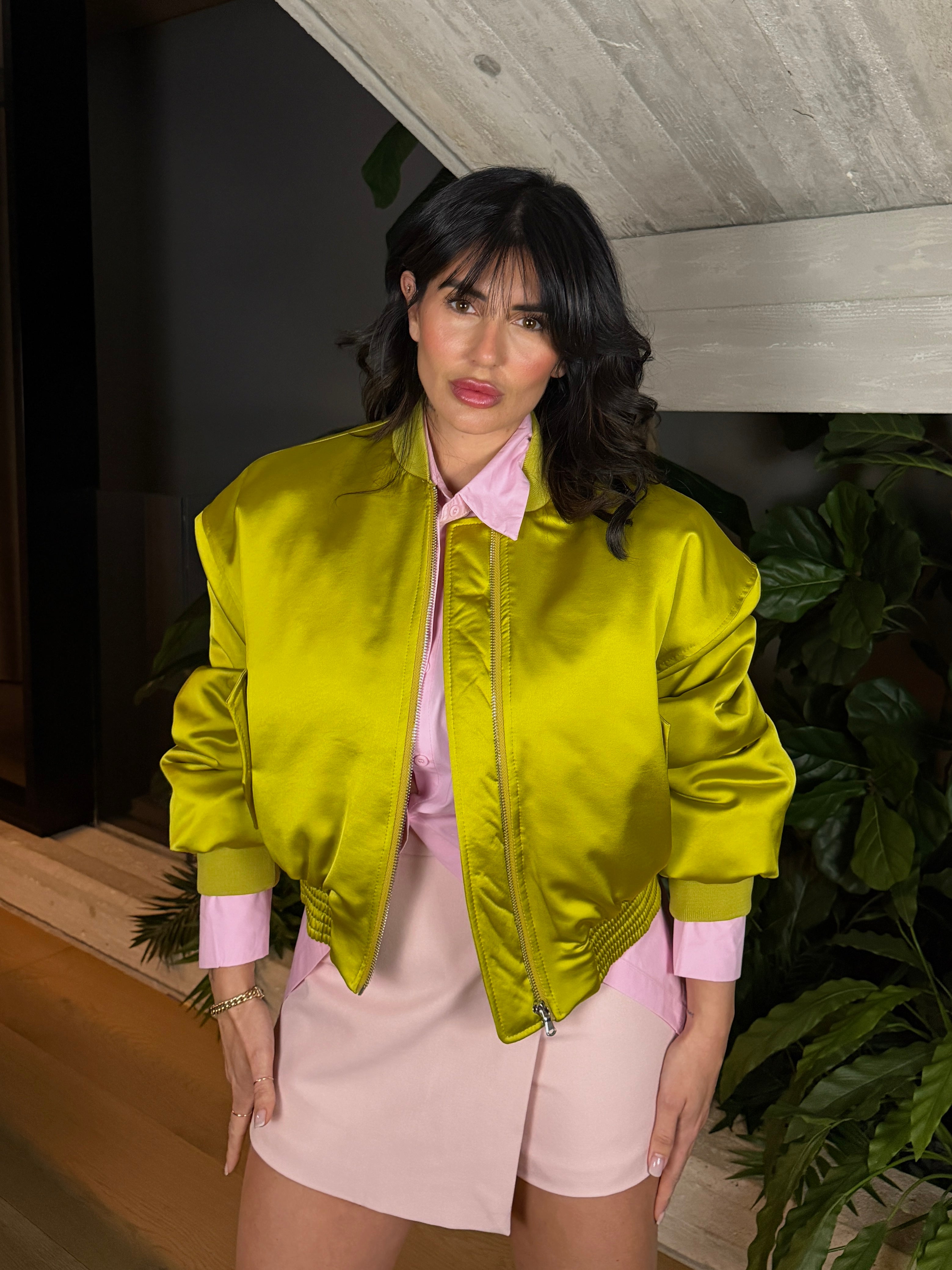 BOMBER SATIN LUME