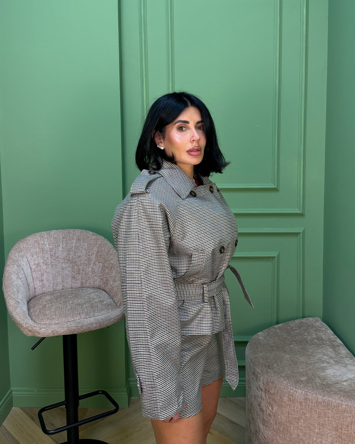 TRENCH TARTAN NIZZA