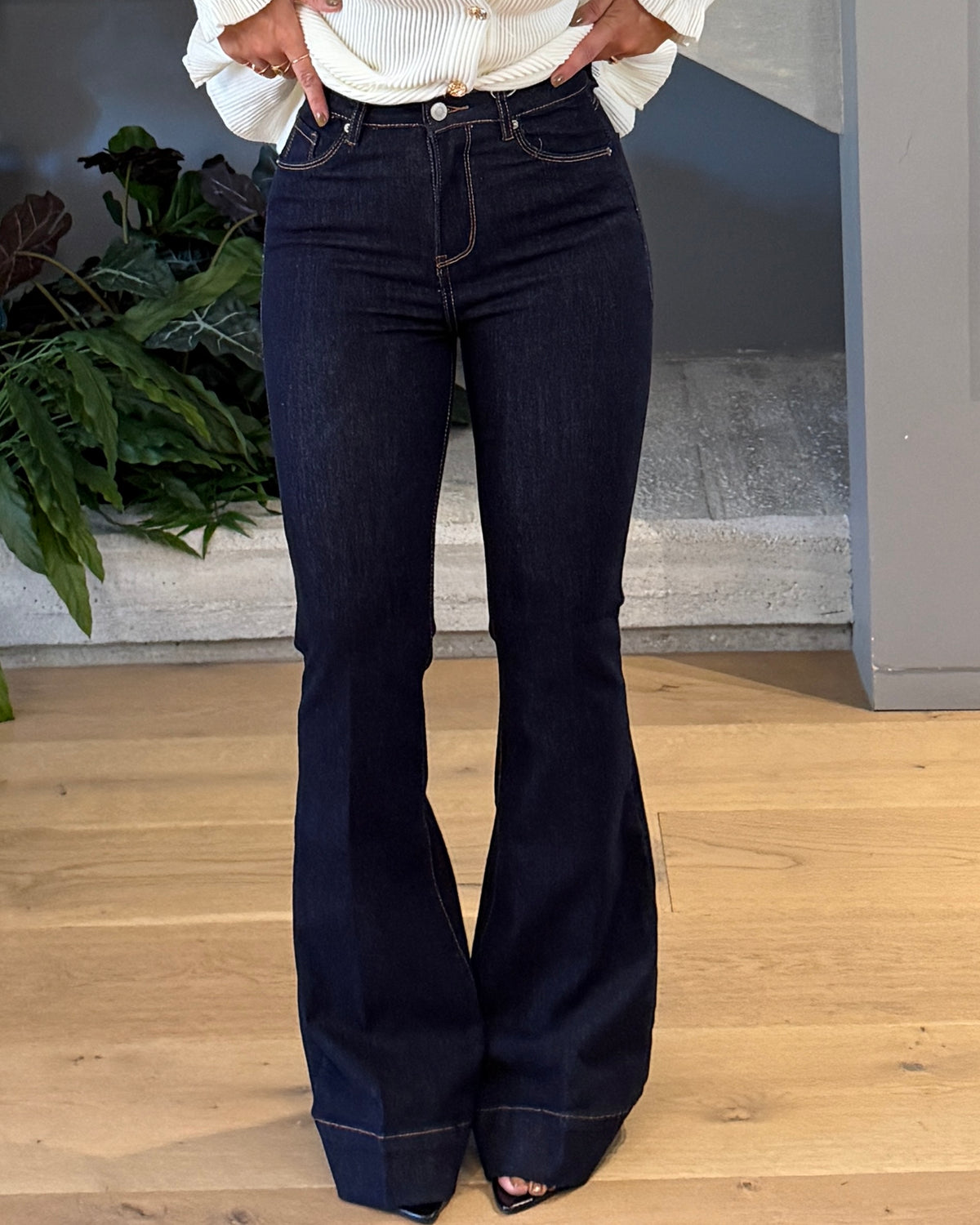 JEANS FLARE DENIM DARK