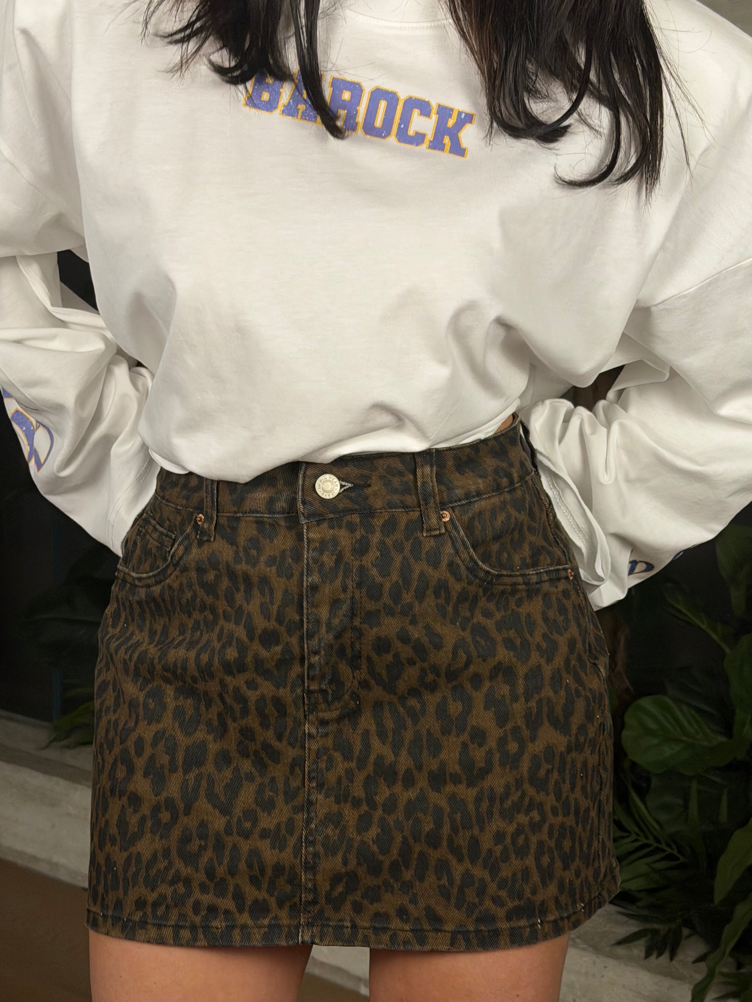 MINIGONNA ANIMALIER