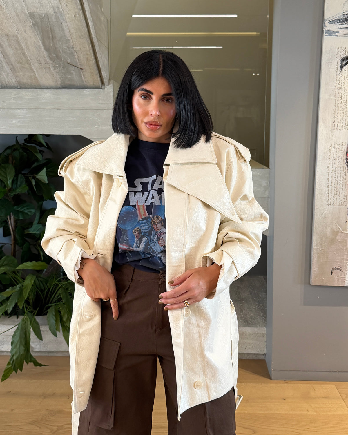 TRENCH WHITE JAY