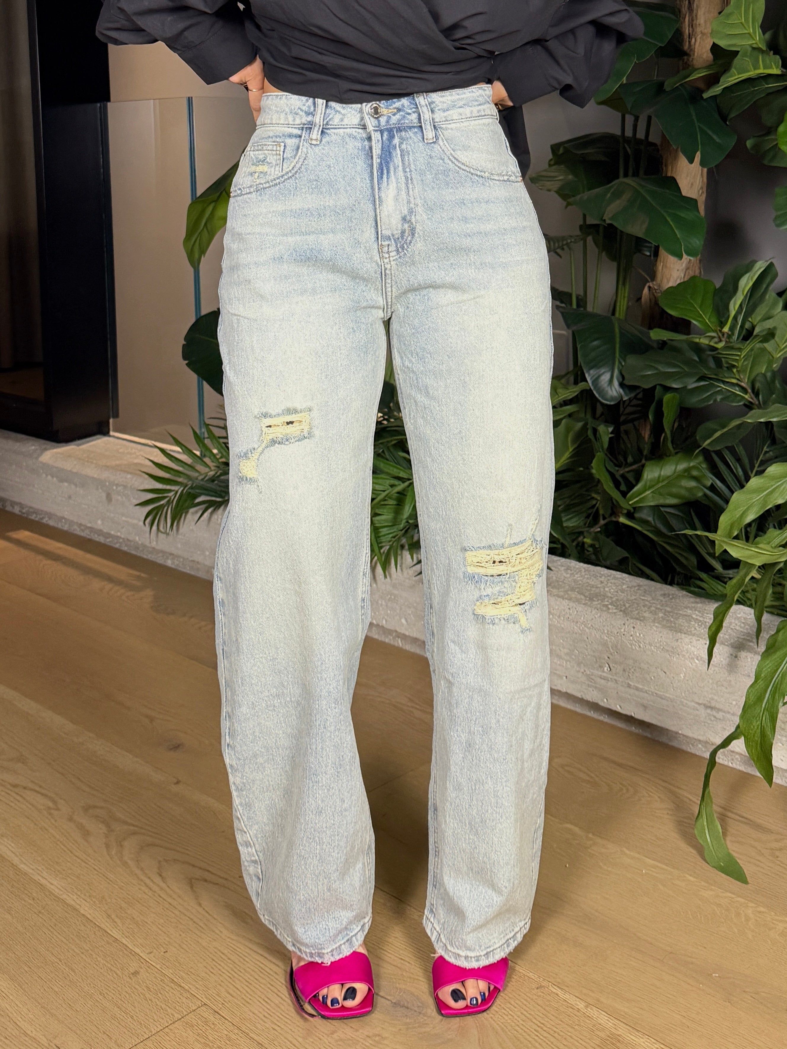 JEANS VINTAGE STRAPPI