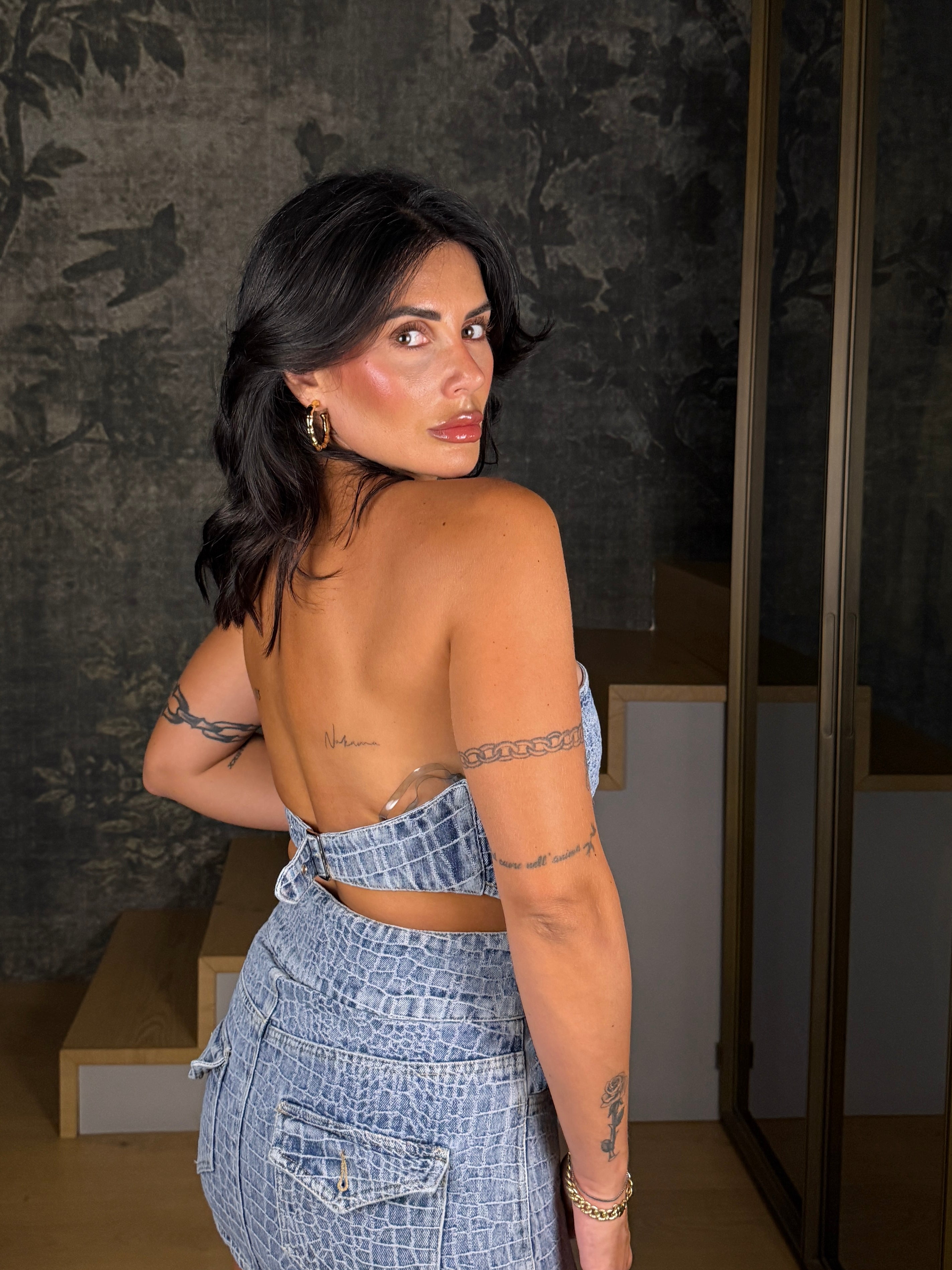 SET DENIM PYTHON CHIC