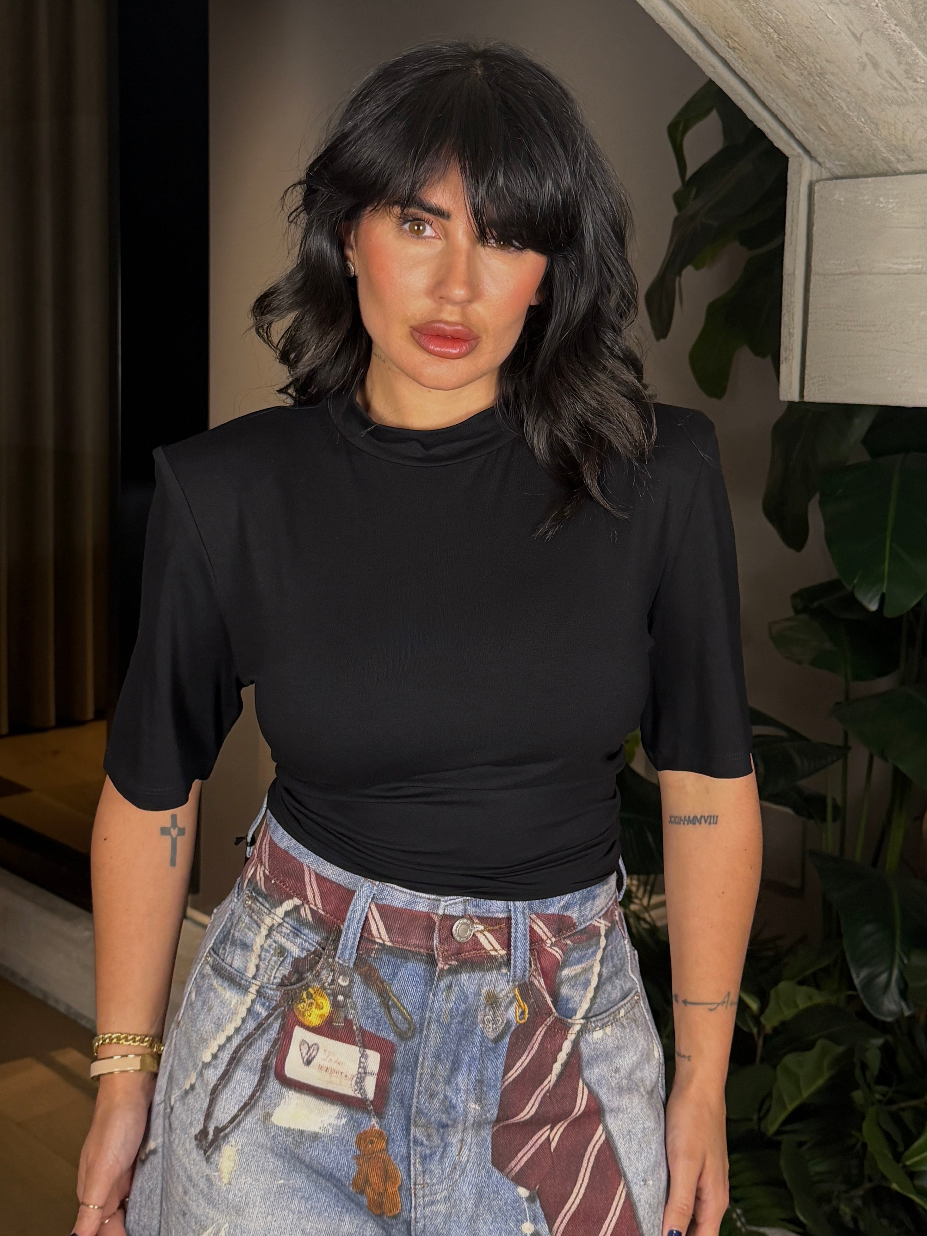 T-SHIRT MEZZO COLLO JUST