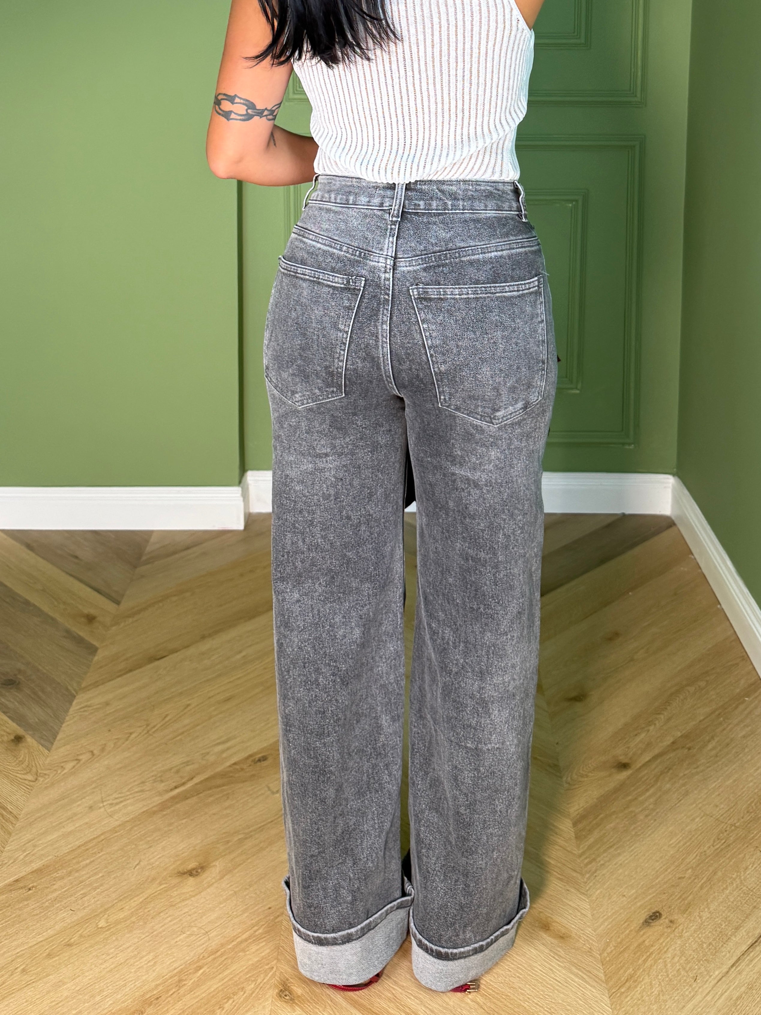 JEANS PIEGONE GREY