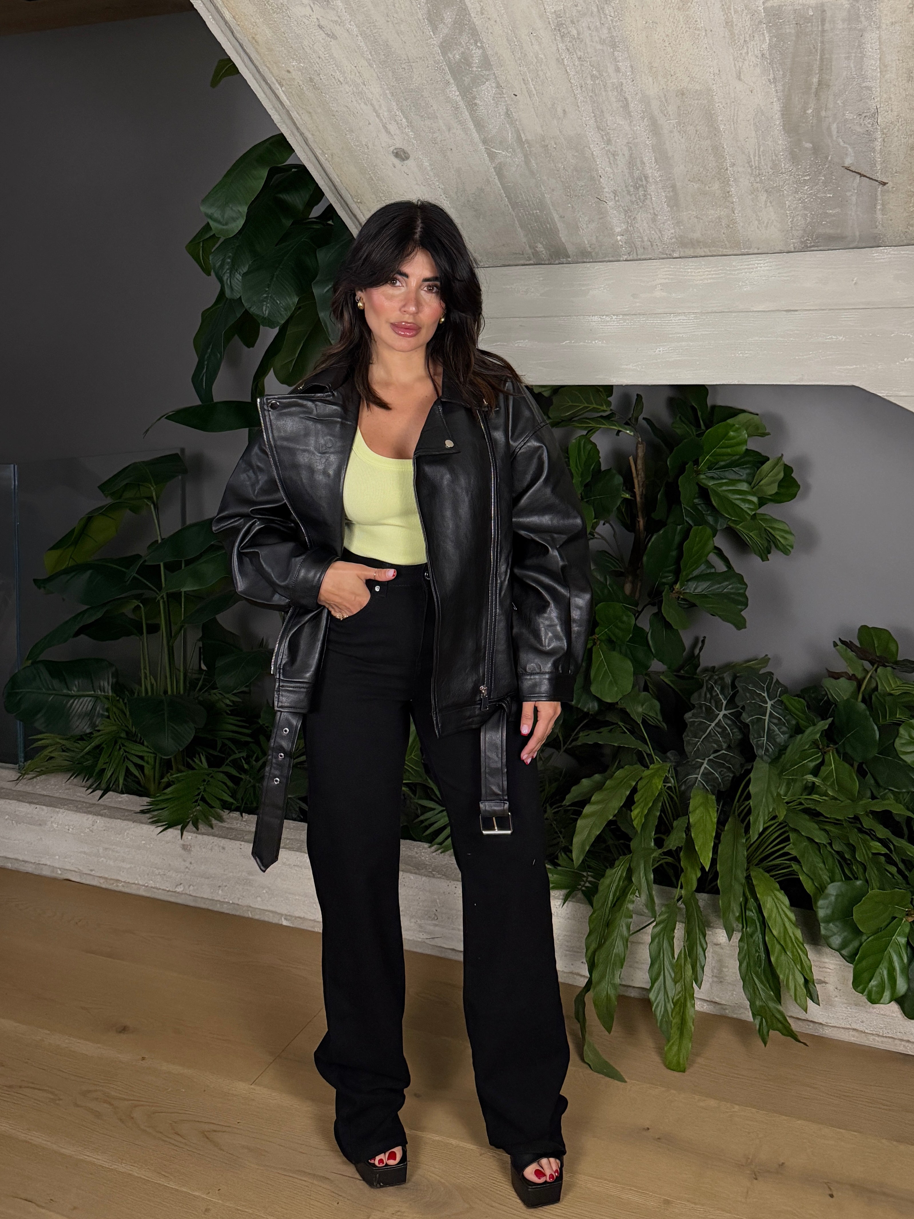 JEANS GAMBA DRITTA BLACK