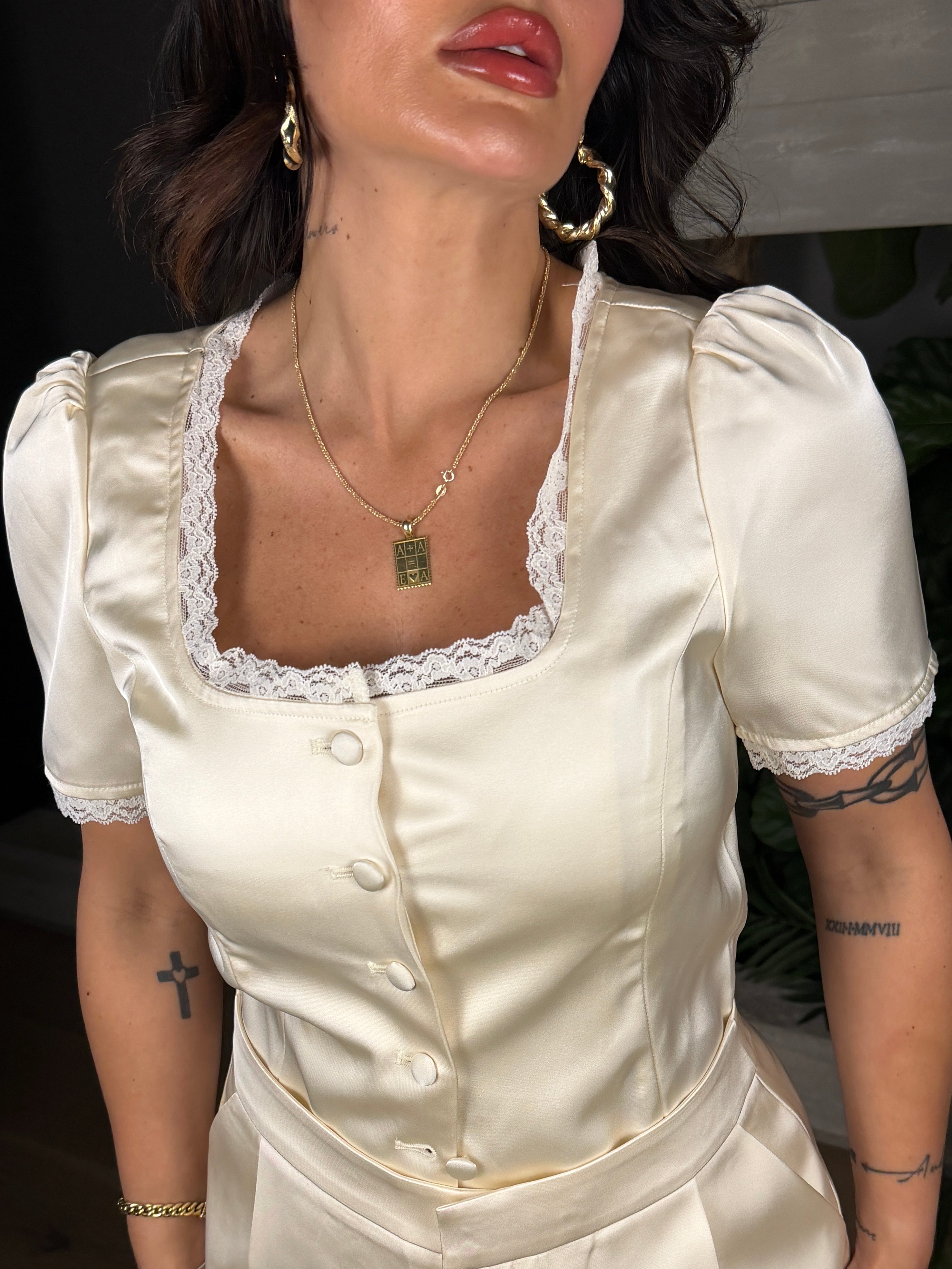 CAMICIA SATIN FARA