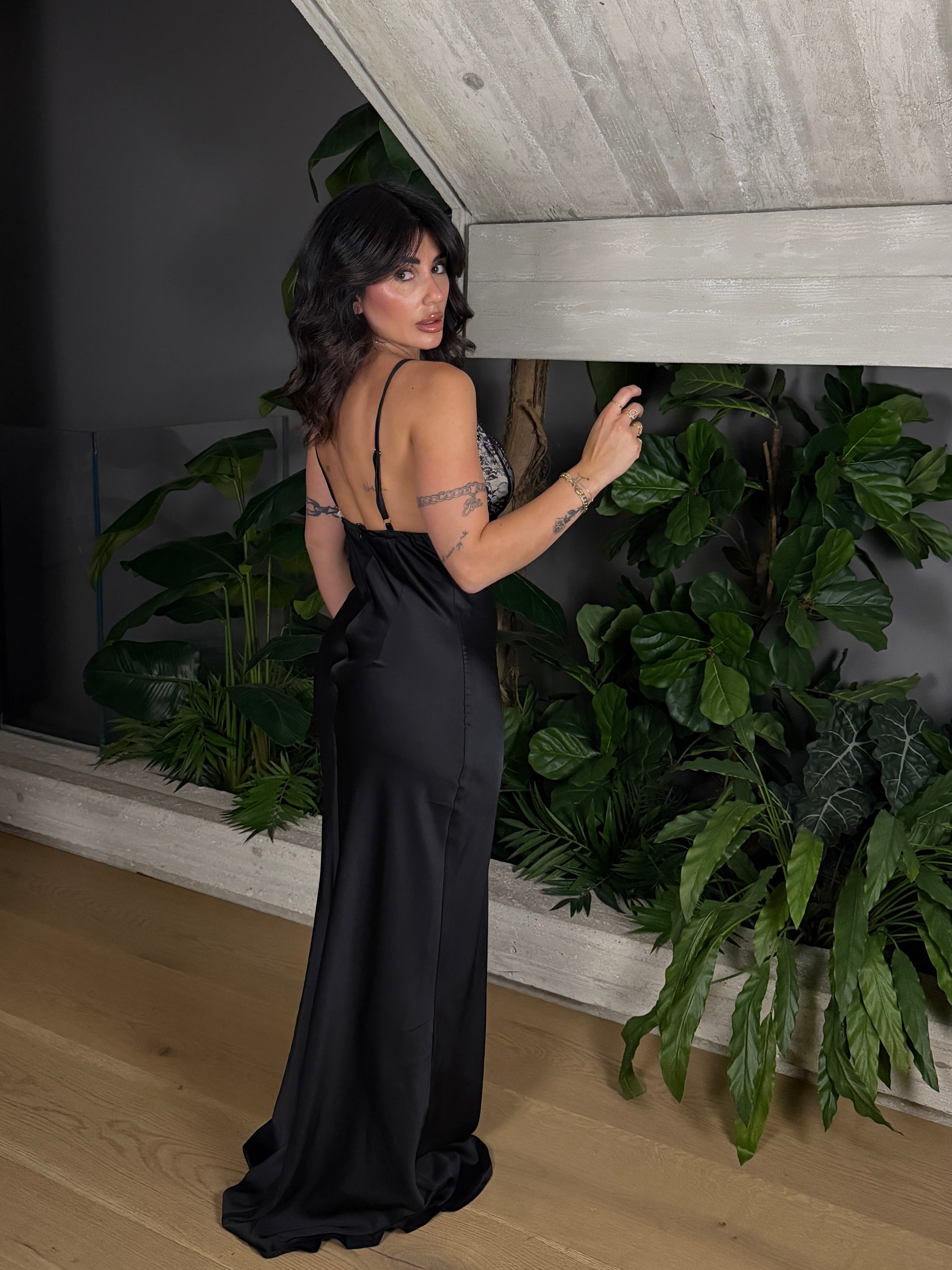 LONG DRESS SATIN MANILA