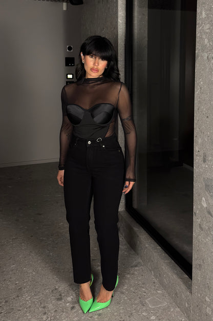 JEANS STRIGHT BLACK
