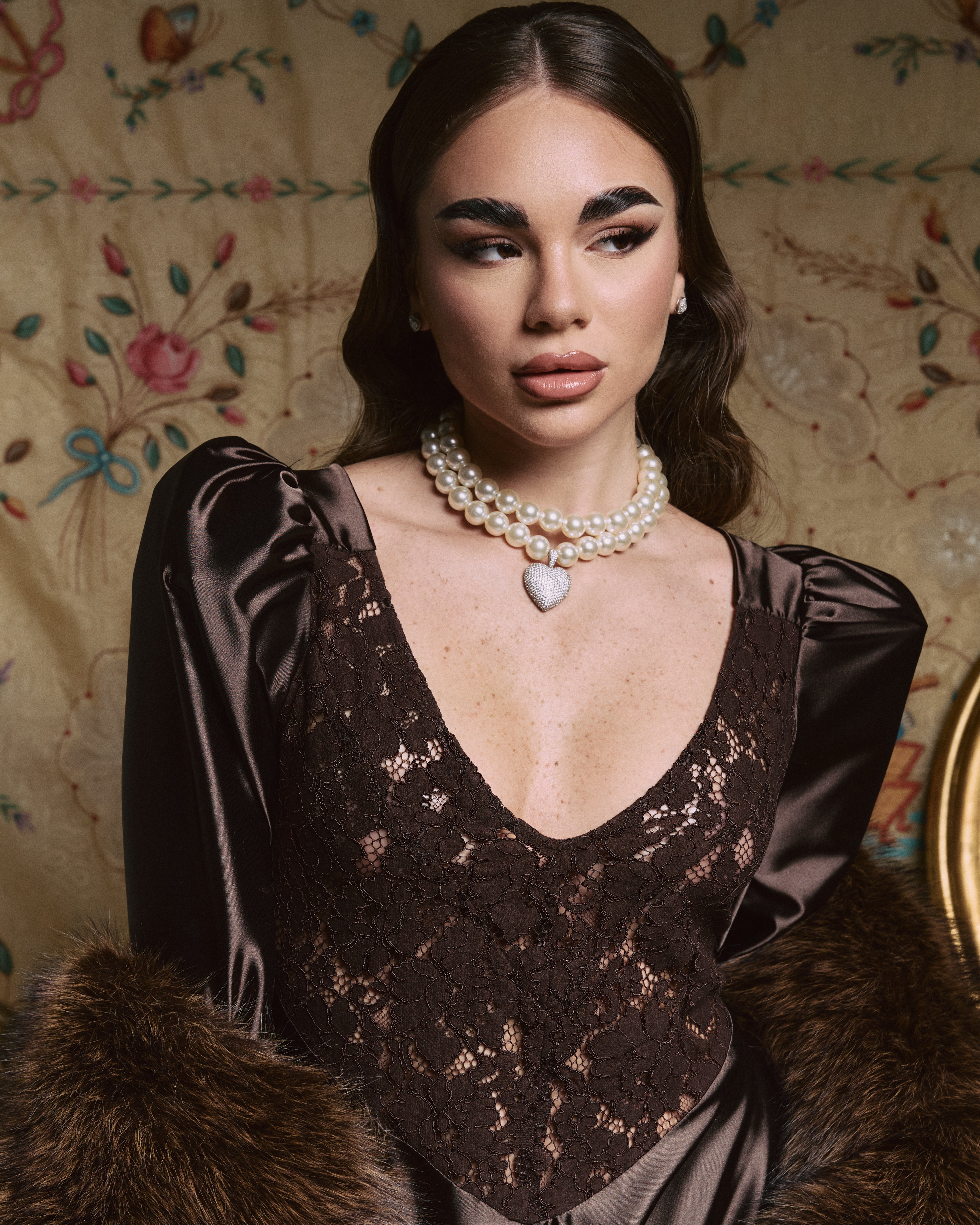 MIDI DRESS LUNEA MARRONE