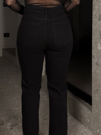JEANS STRIGHT BLACK
