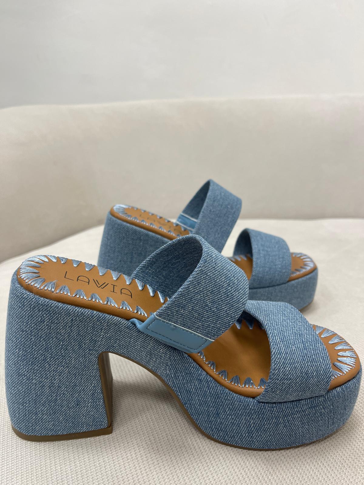 Sandalo Plateau Denim