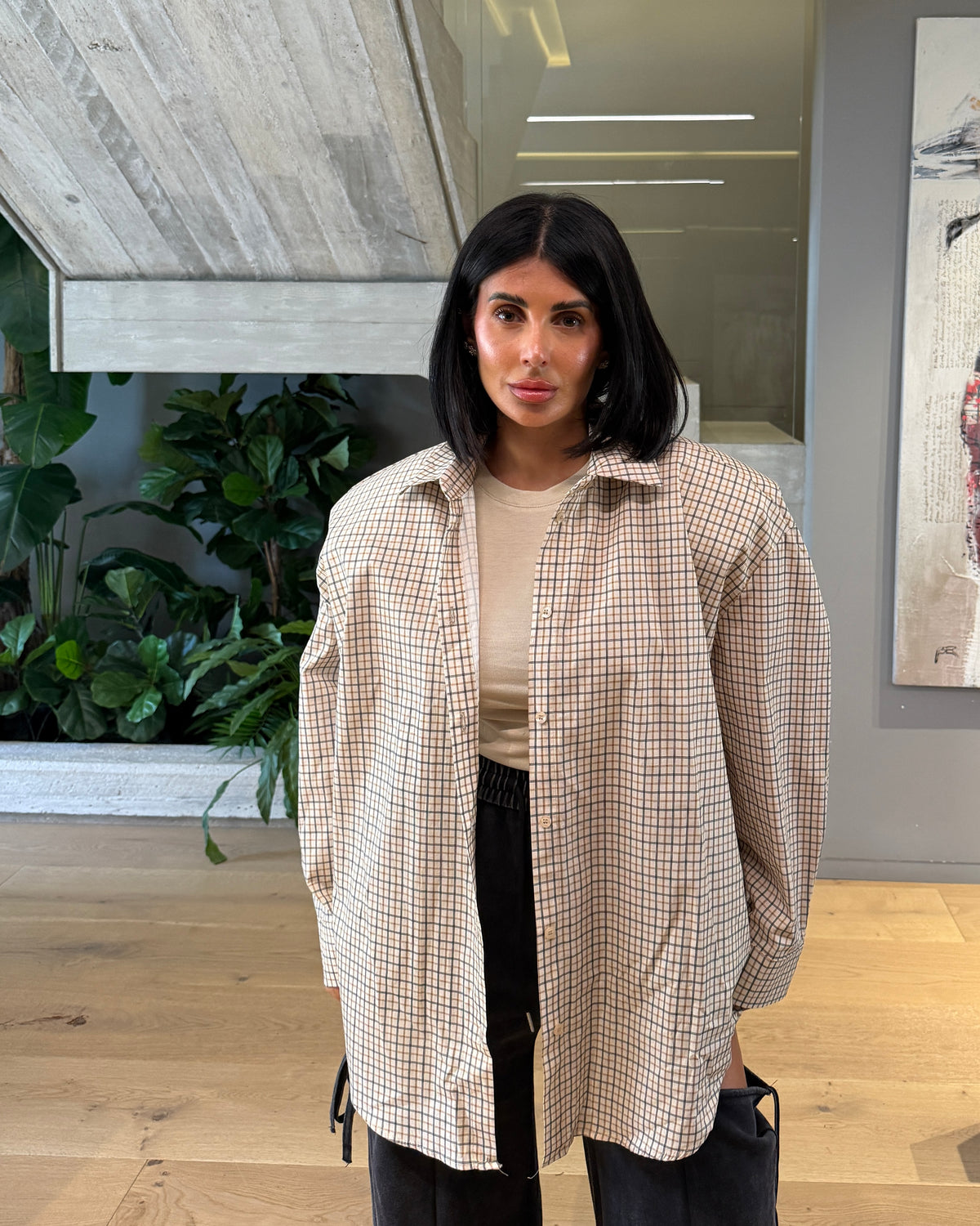 MAXI CAMICIA QUADRI