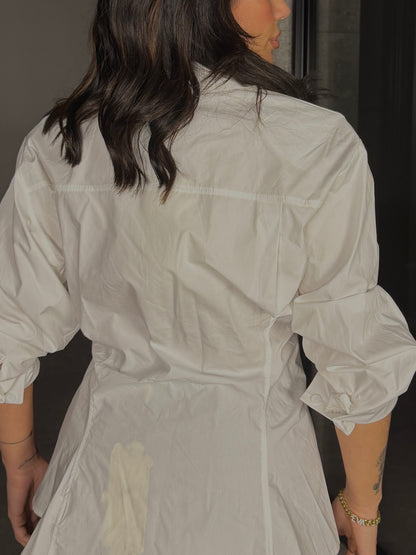 CAMICIA WHITE SFIANCATA