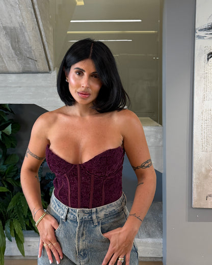 BUSTIER VELOURS