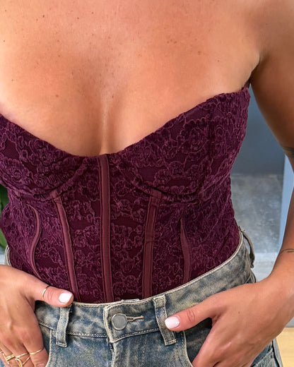 BUSTIER VELOURS