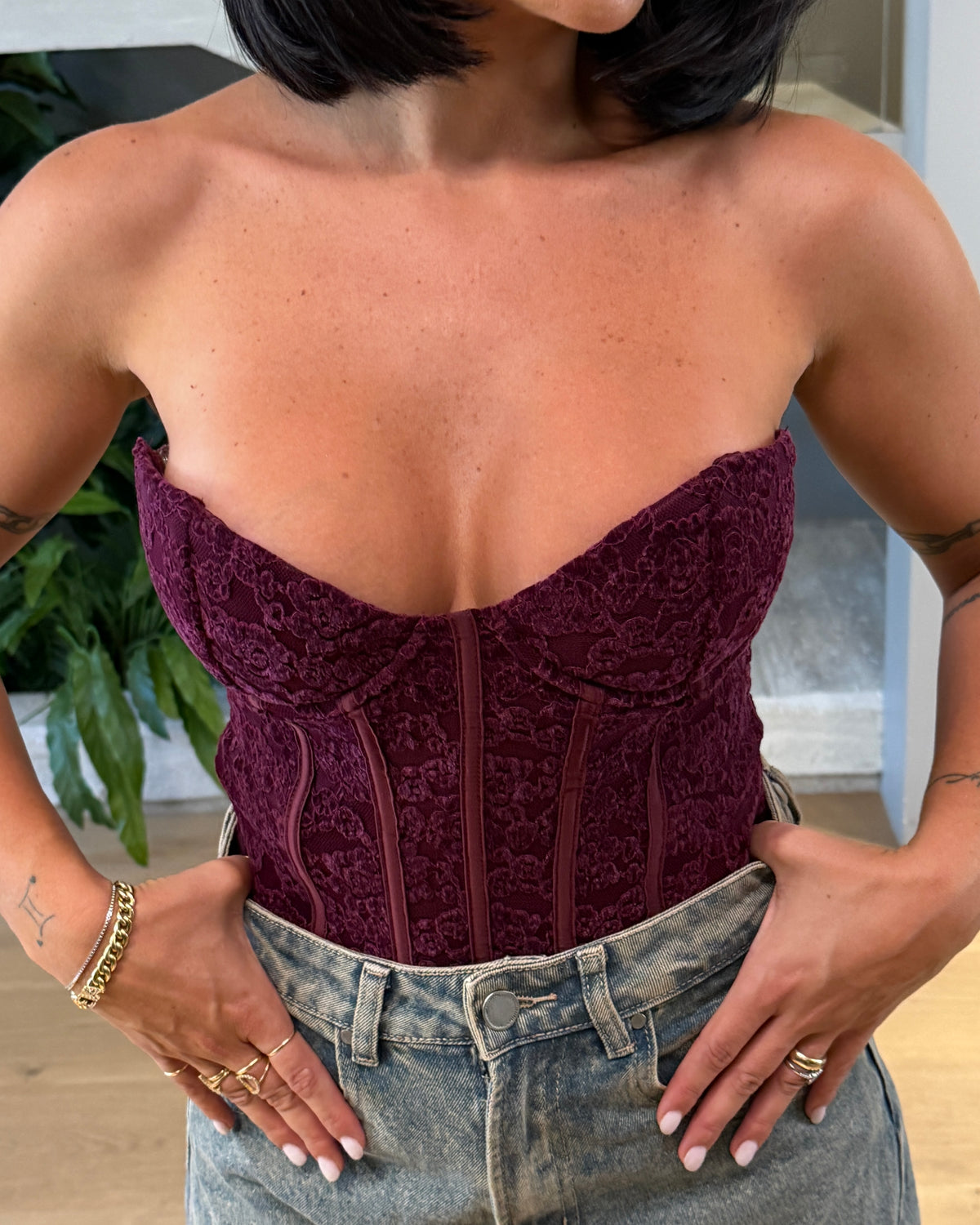BUSTIER VELOURS