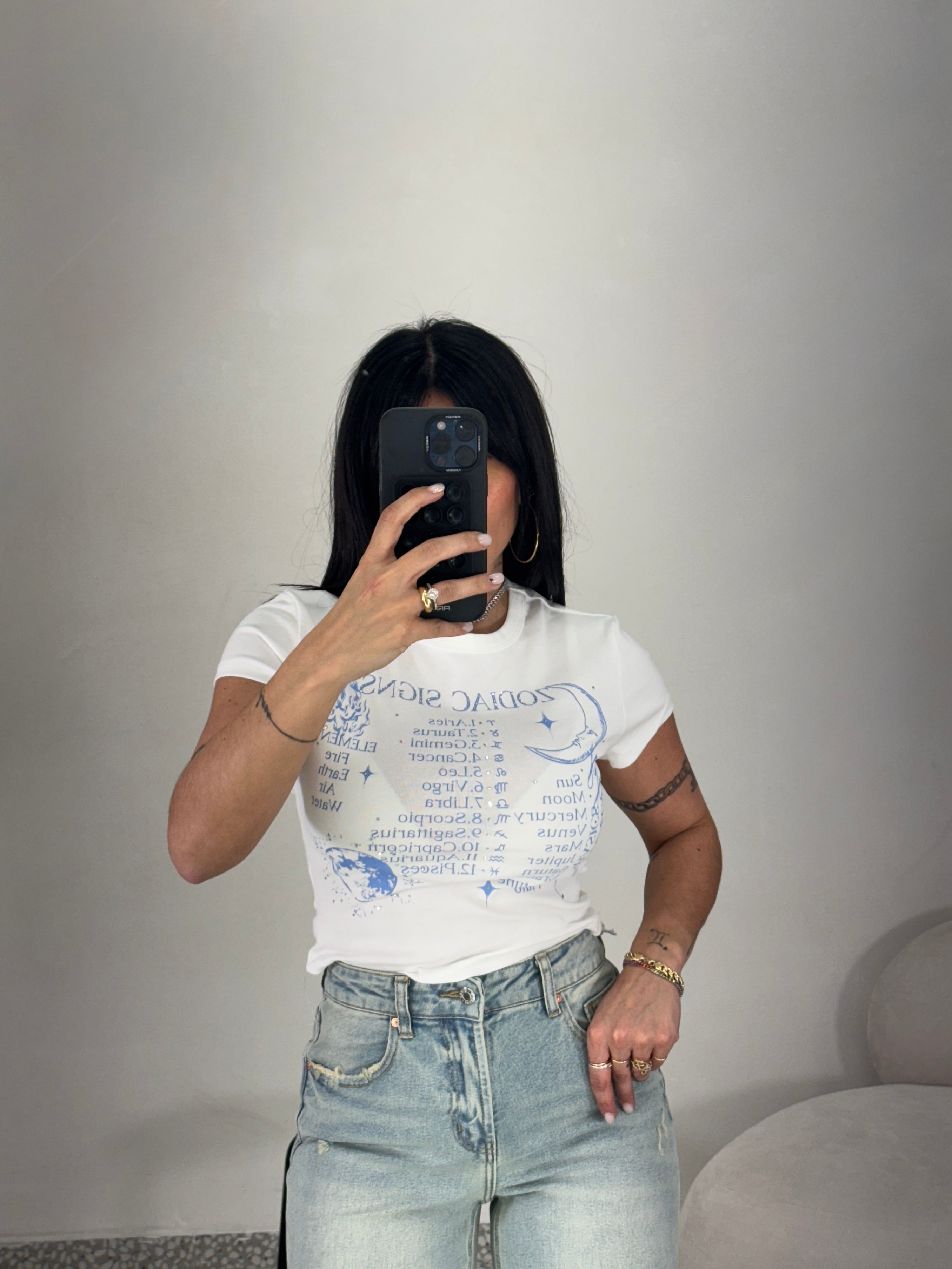 T-Shirt Crop Zodiaco
