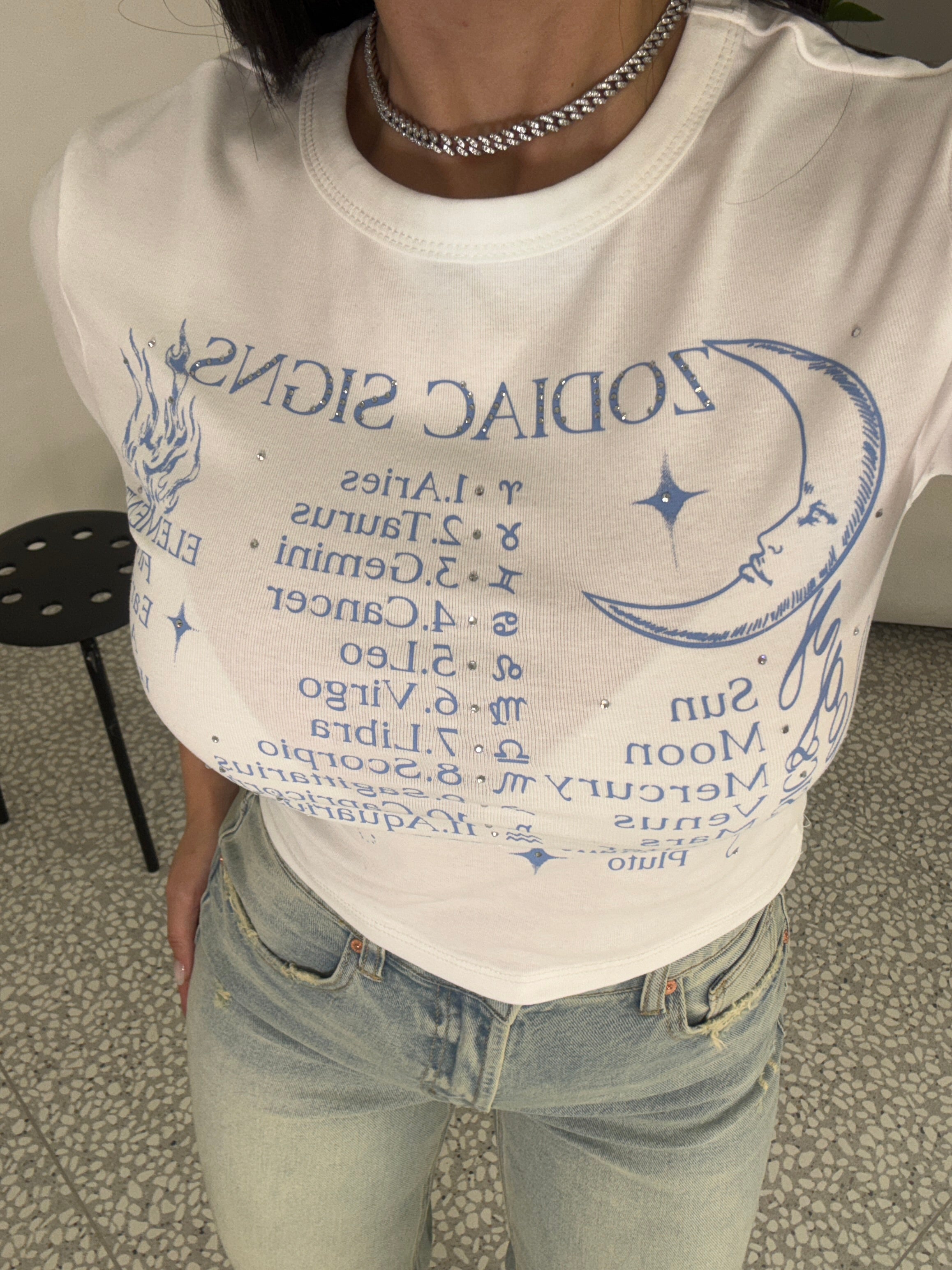 T-Shirt Crop Zodiaco