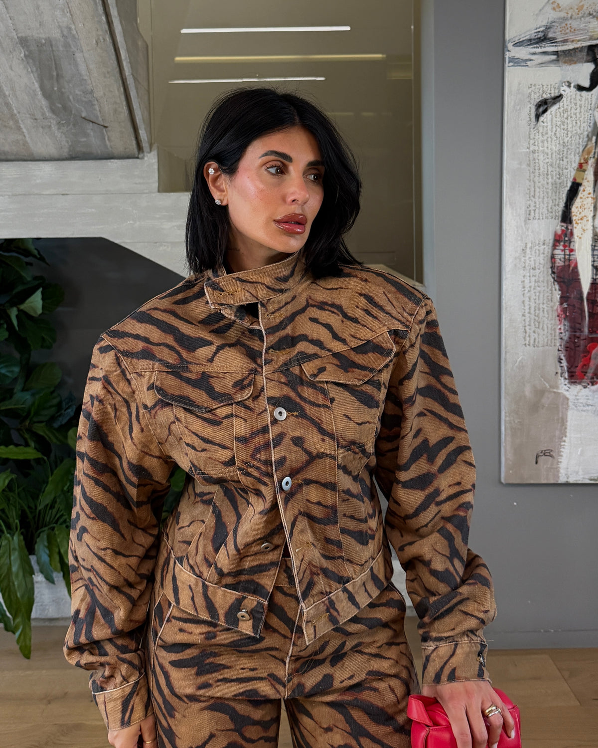 COORDINATO  DENIM FELINE