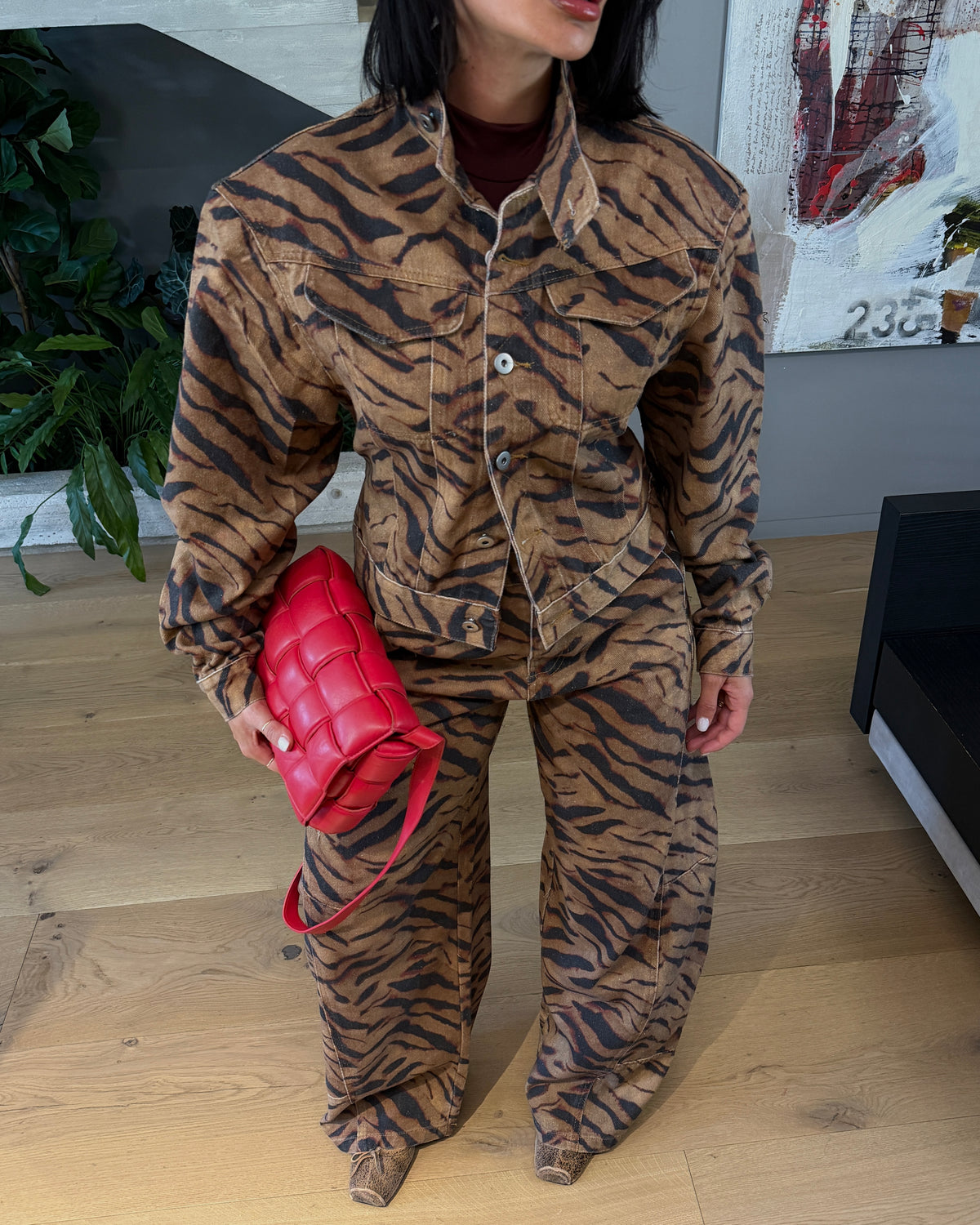 COORDINATO  DENIM FELINE