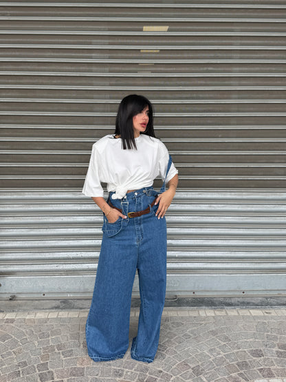 Jeans Con Bretelle Juls