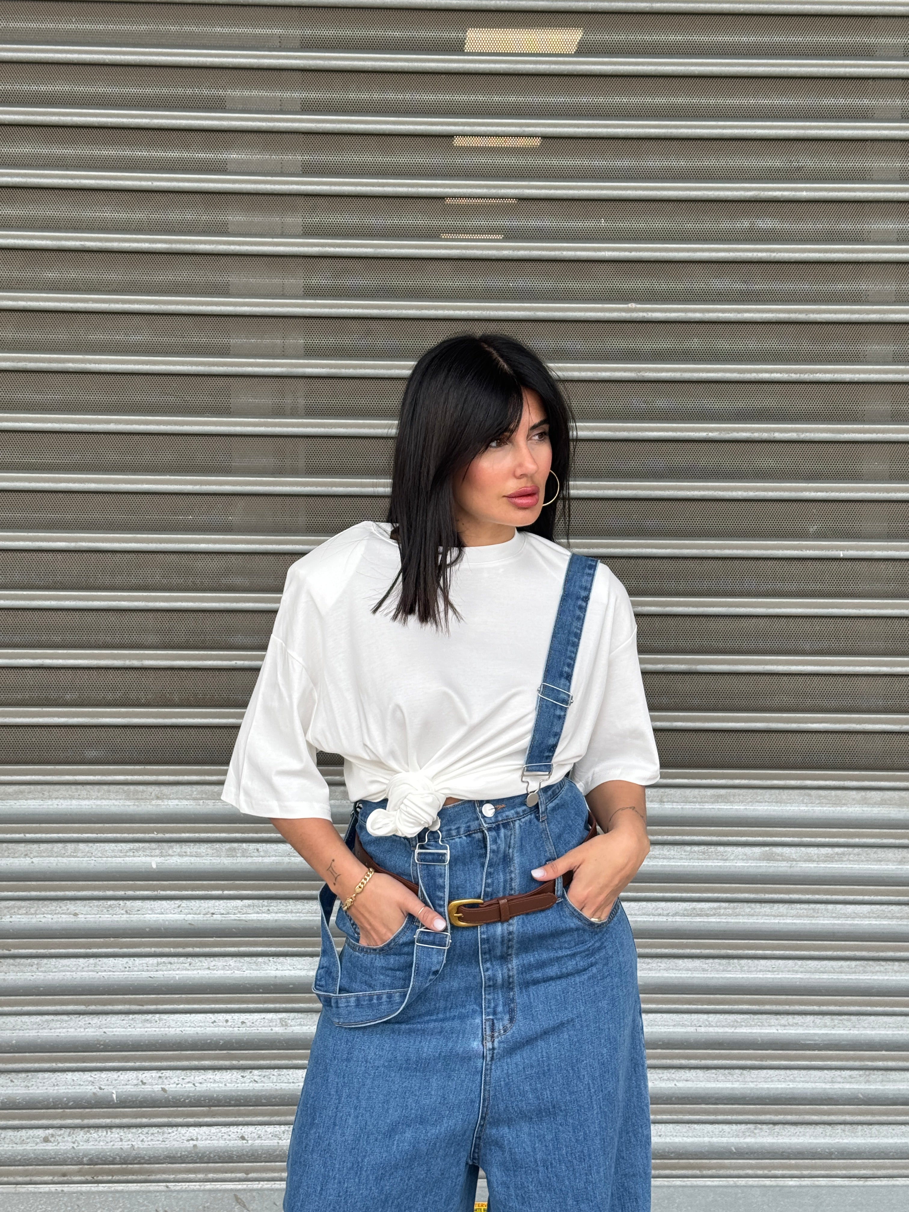 Jeans Con Bretelle Juls