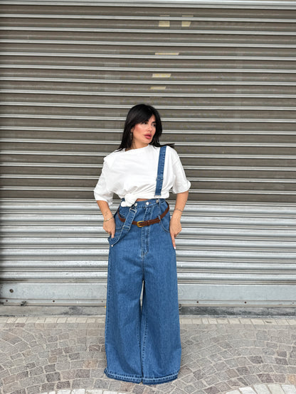 Jeans Con Bretelle Juls