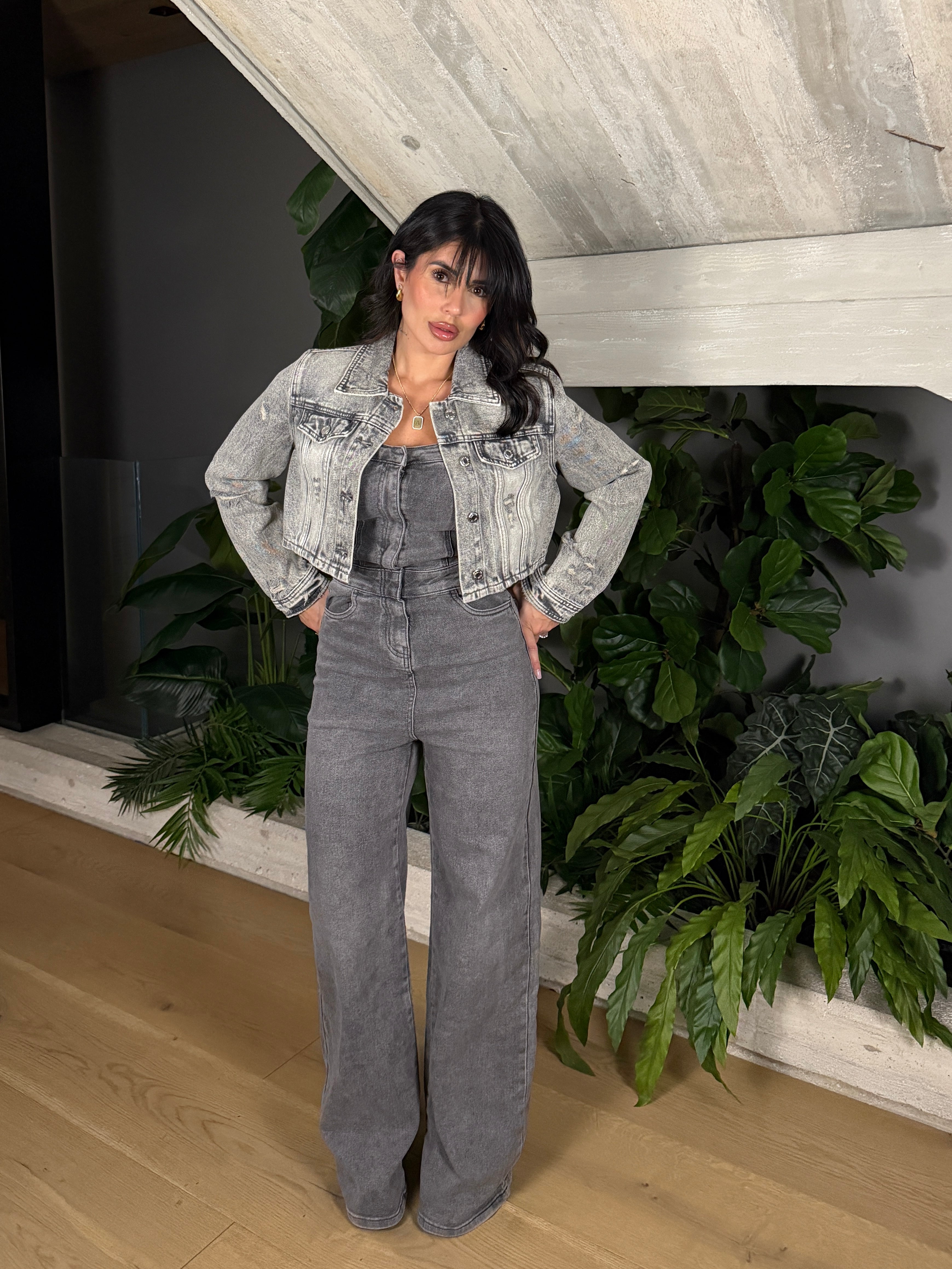 GIUBBINO CROP GREY