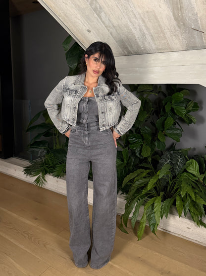 GIUBBINO CROP GREY