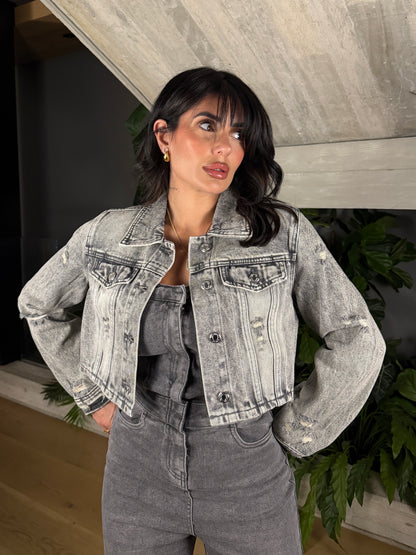 GIUBBINO CROP GREY