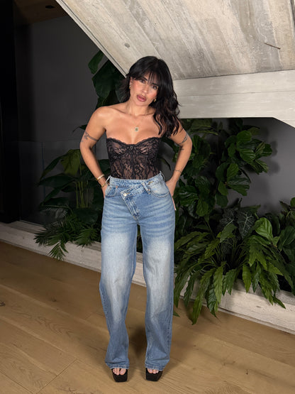 JEANS BOTTON TRASVERSALE