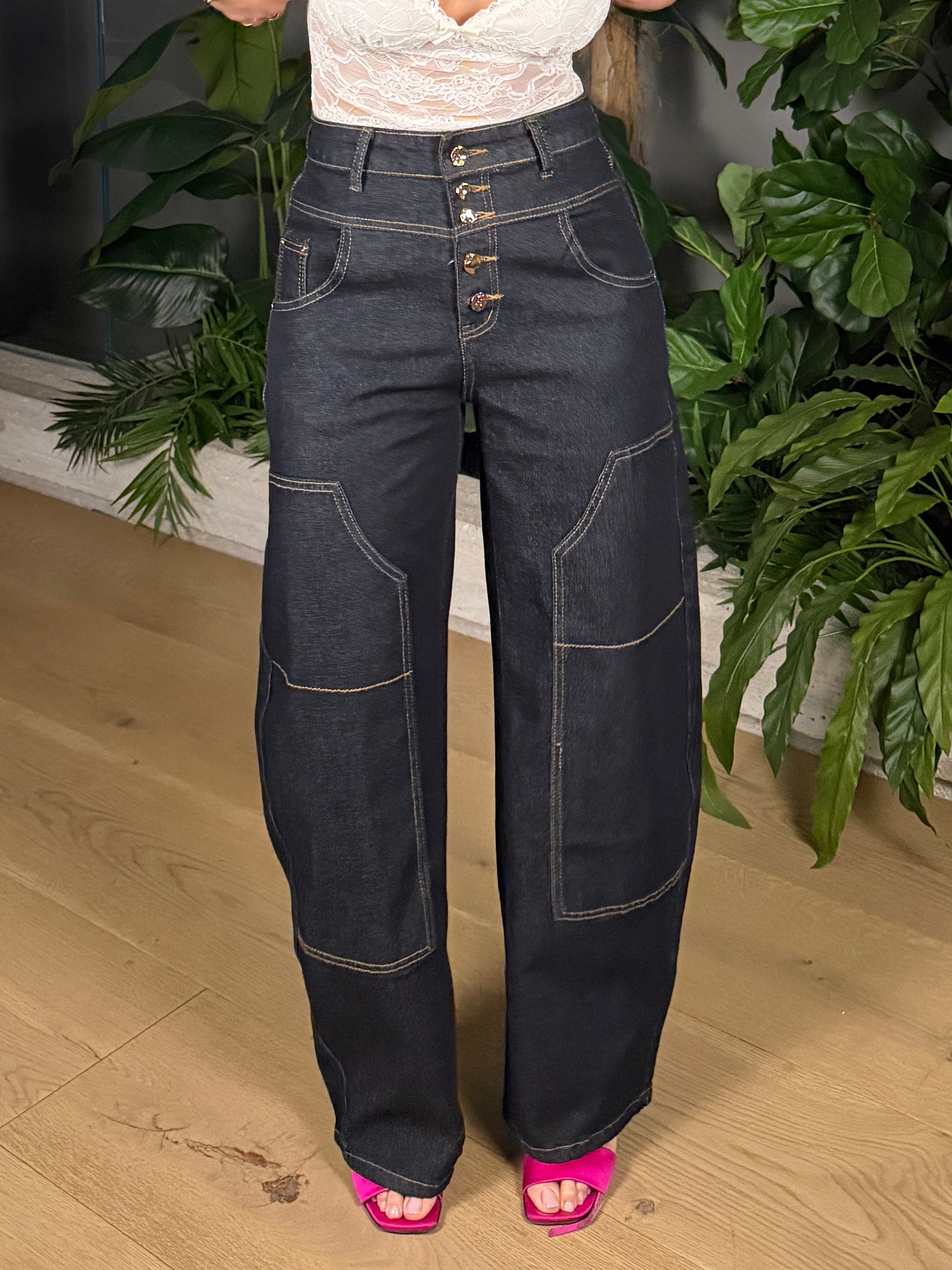 JEANS LAVAGGIO 0 TASCHE