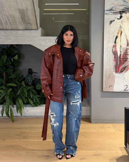 JEANS DENIM DISTRESSED