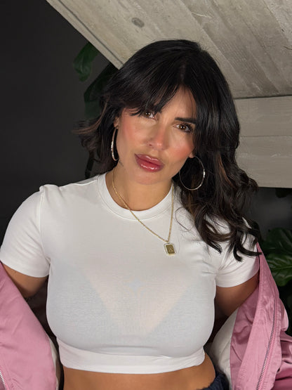 T-SHIRT CROP LUMINA