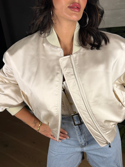 BOMBER SATIN LUME
