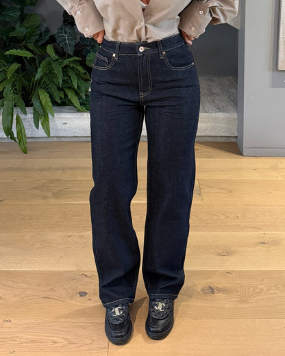 JEANS MOM-FIT DARK