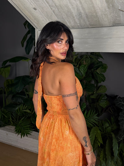 MIDI DRESS ORANGE