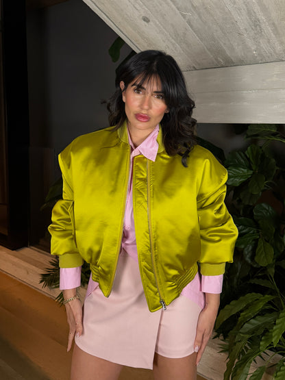 BOMBER SATIN LUME