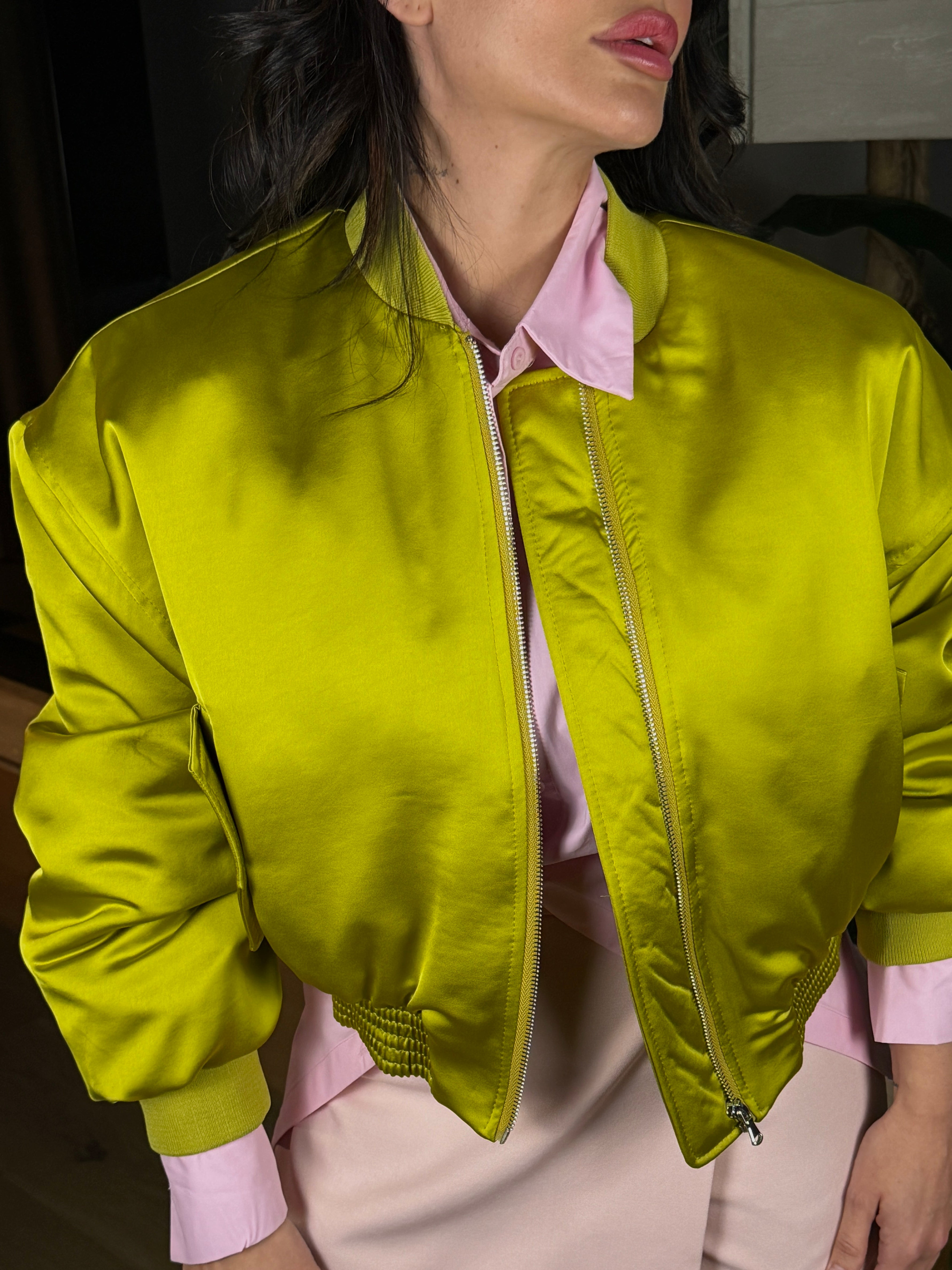 BOMBER SATIN LUME